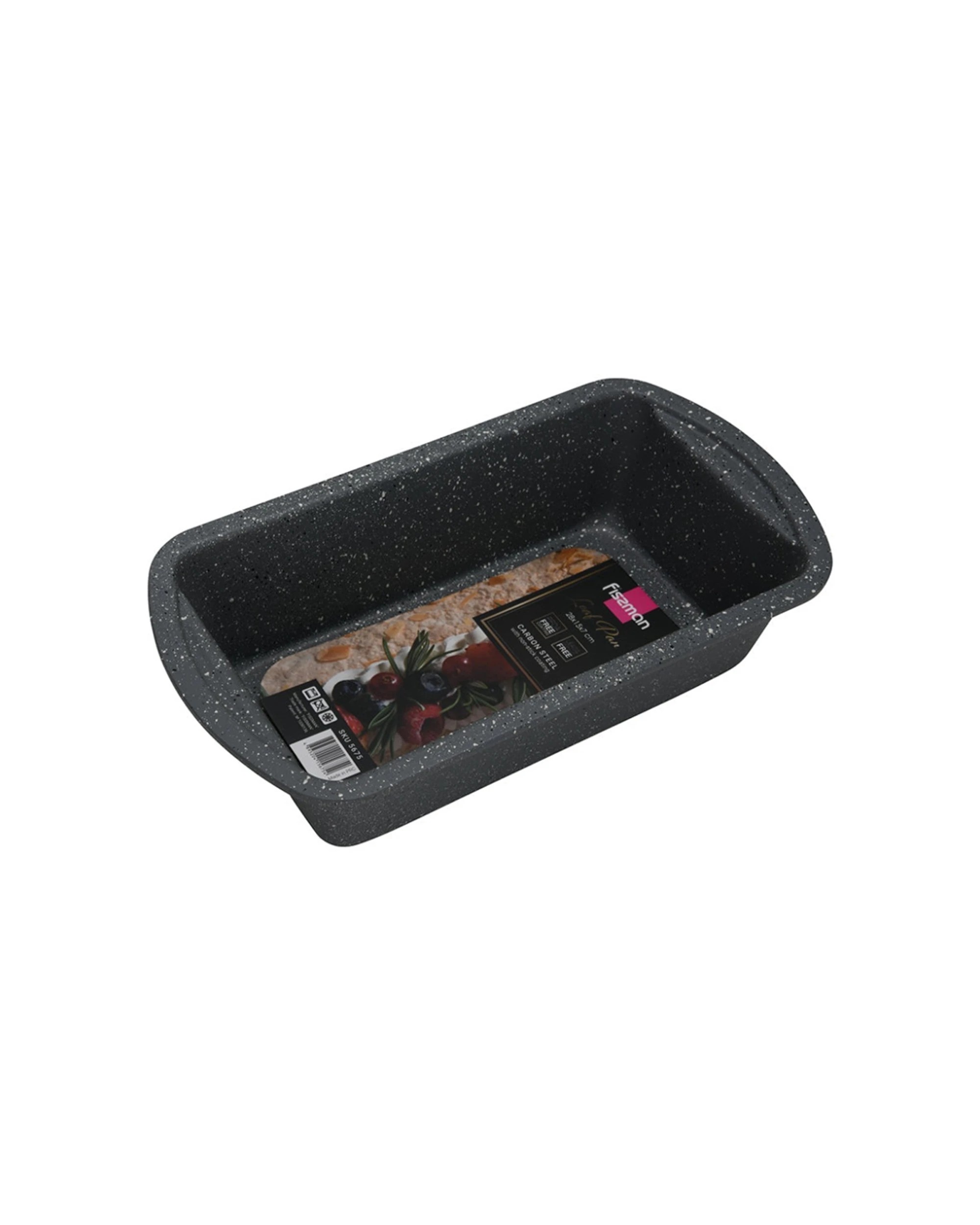 6 Fissman Carbon Steel Non-Stick Bread Baking Pan 28x15x7cm - Black, 6 of 6