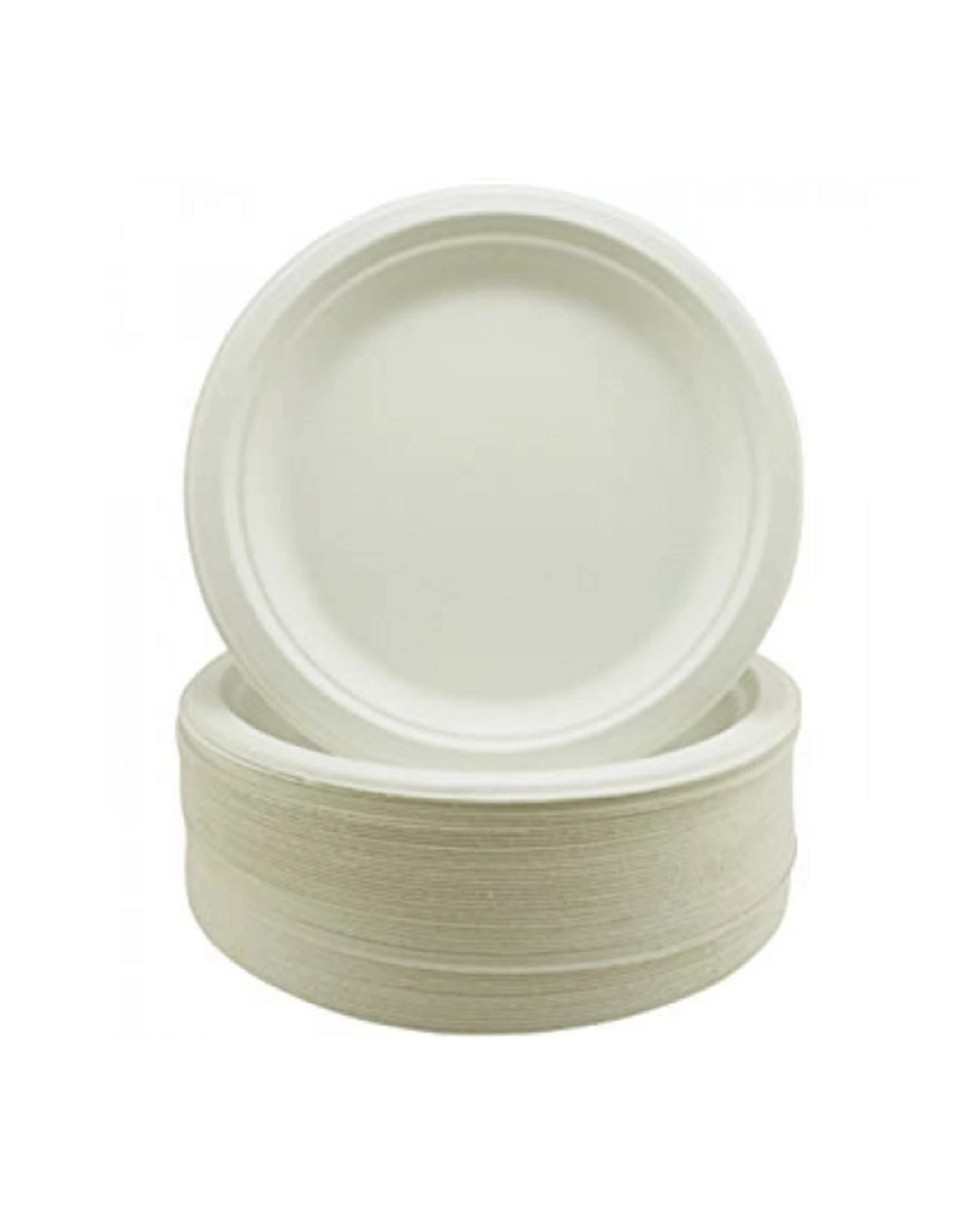 1 Alpen White Sugar Cane Small Plates 18cm Bulk Pack of 50, 1 of 3