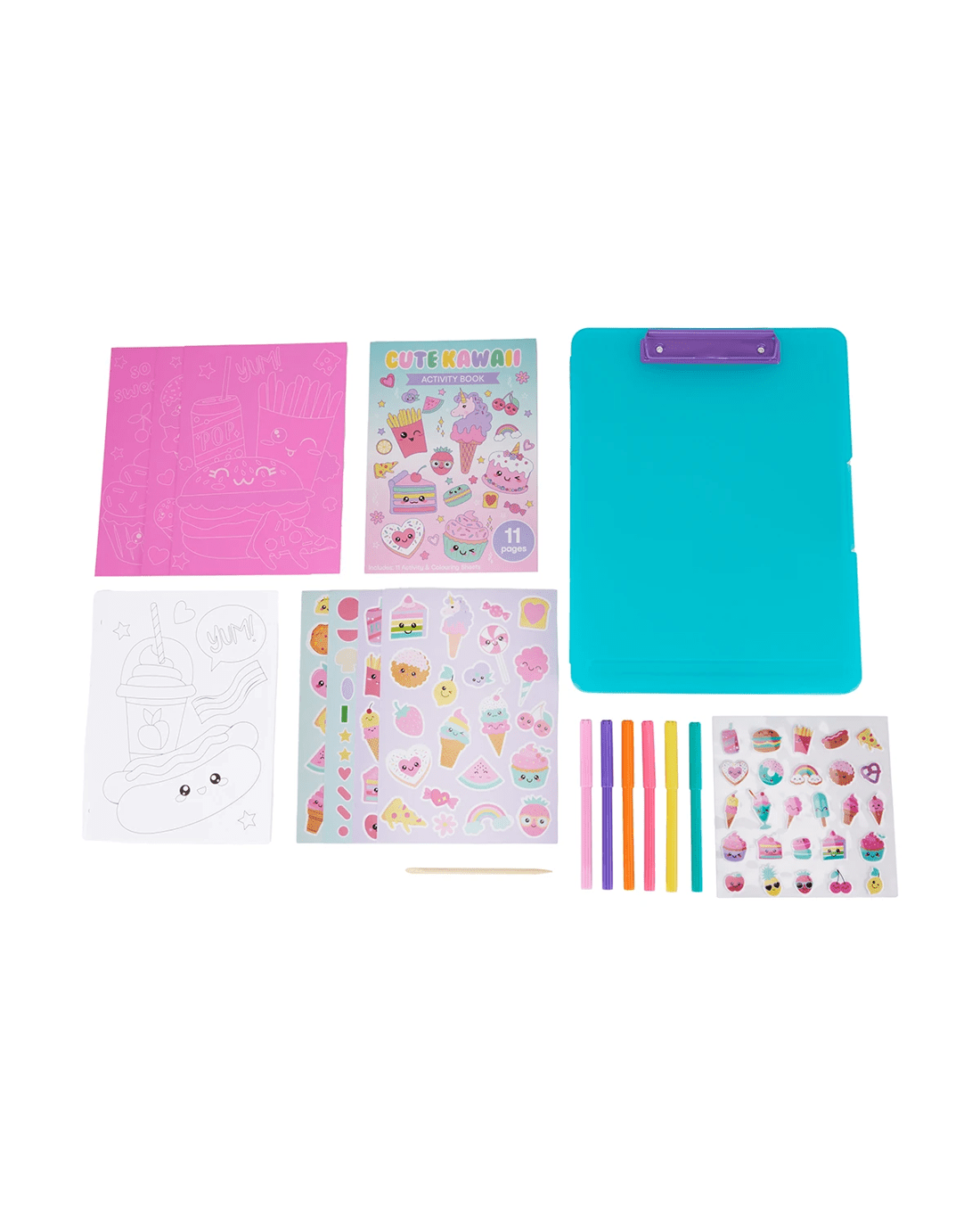 3 Travel Activity Kit - Cute Kawaii Food, 3 of 9