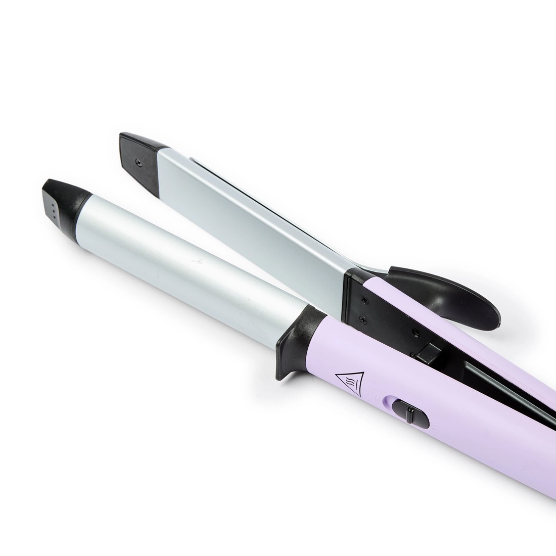 8 2-in-1 Straightening Curler - Purple, 8 of 10