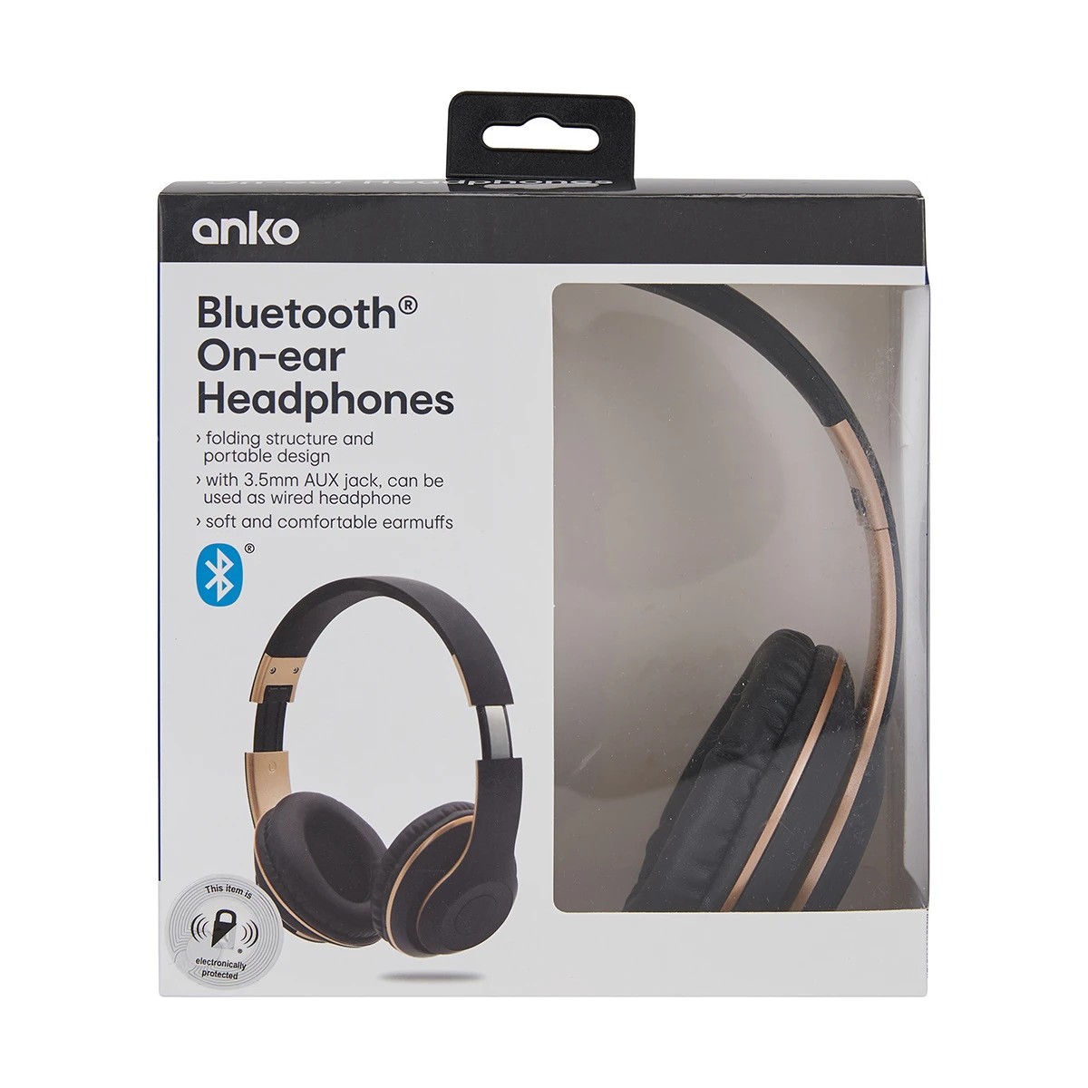 10 Bluetooth On - Ear Headphones - Anko - Black, 10 of 10