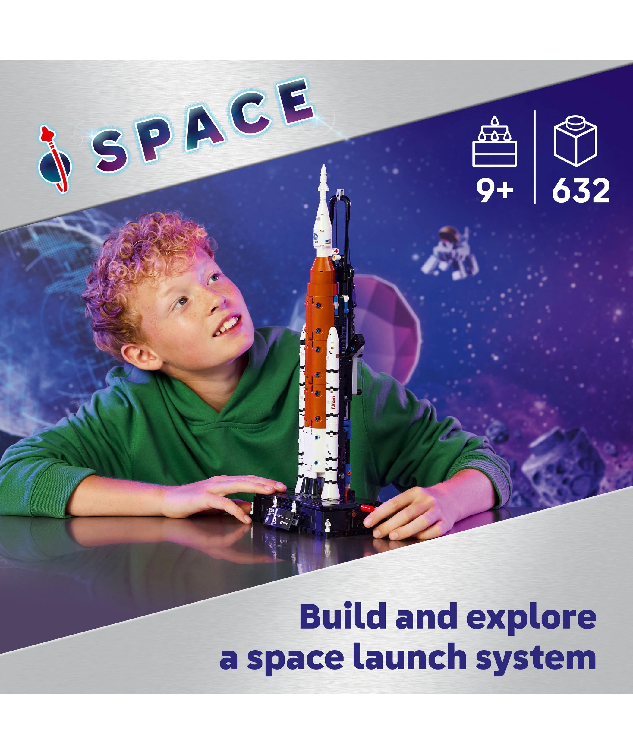 3 LEGO Technic NASA Artemis Space Launch System Rocket 42221, 3 of 10