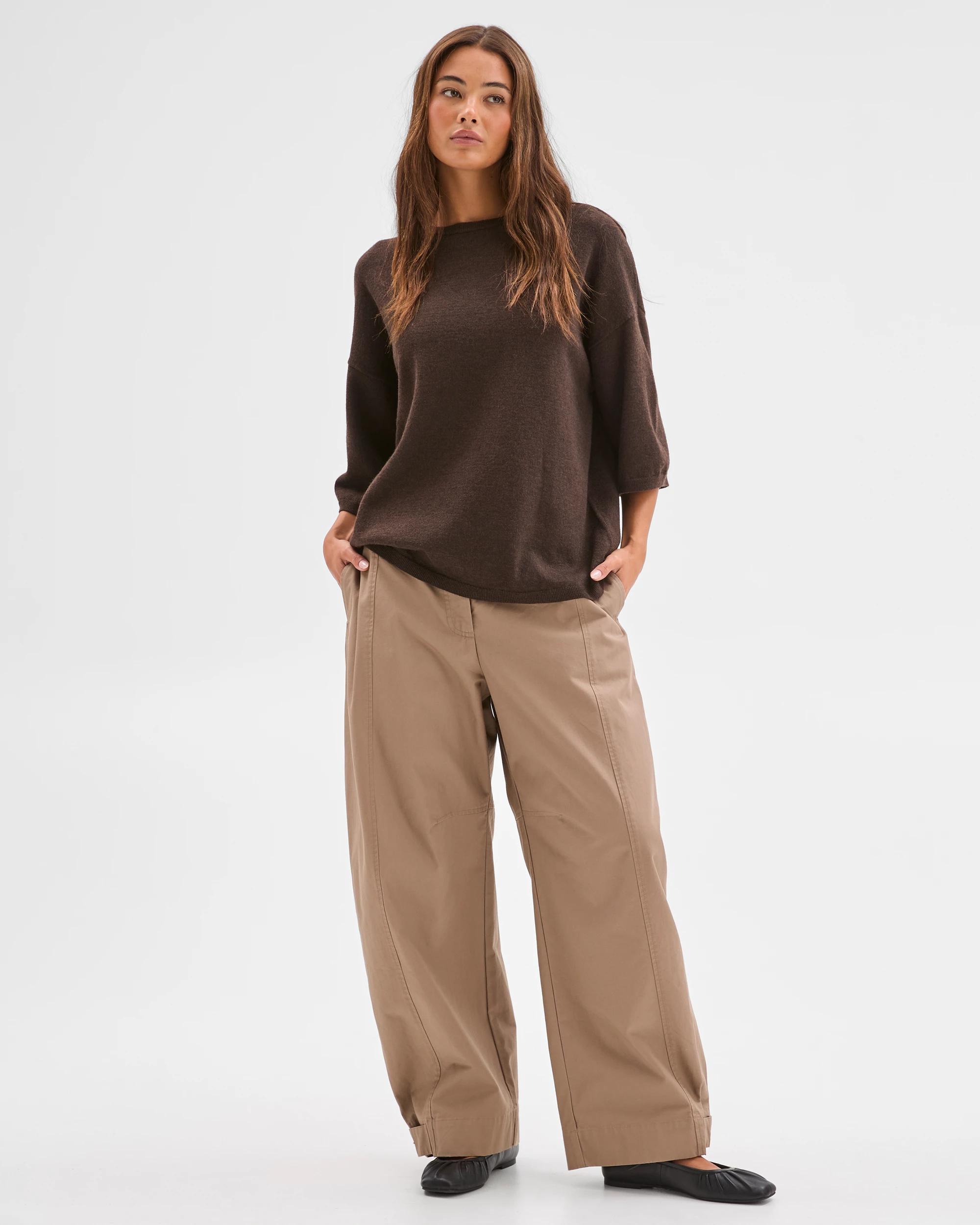 1 Lily Loves Knit T-Shirt COFFEE BEAN, 1 of 6