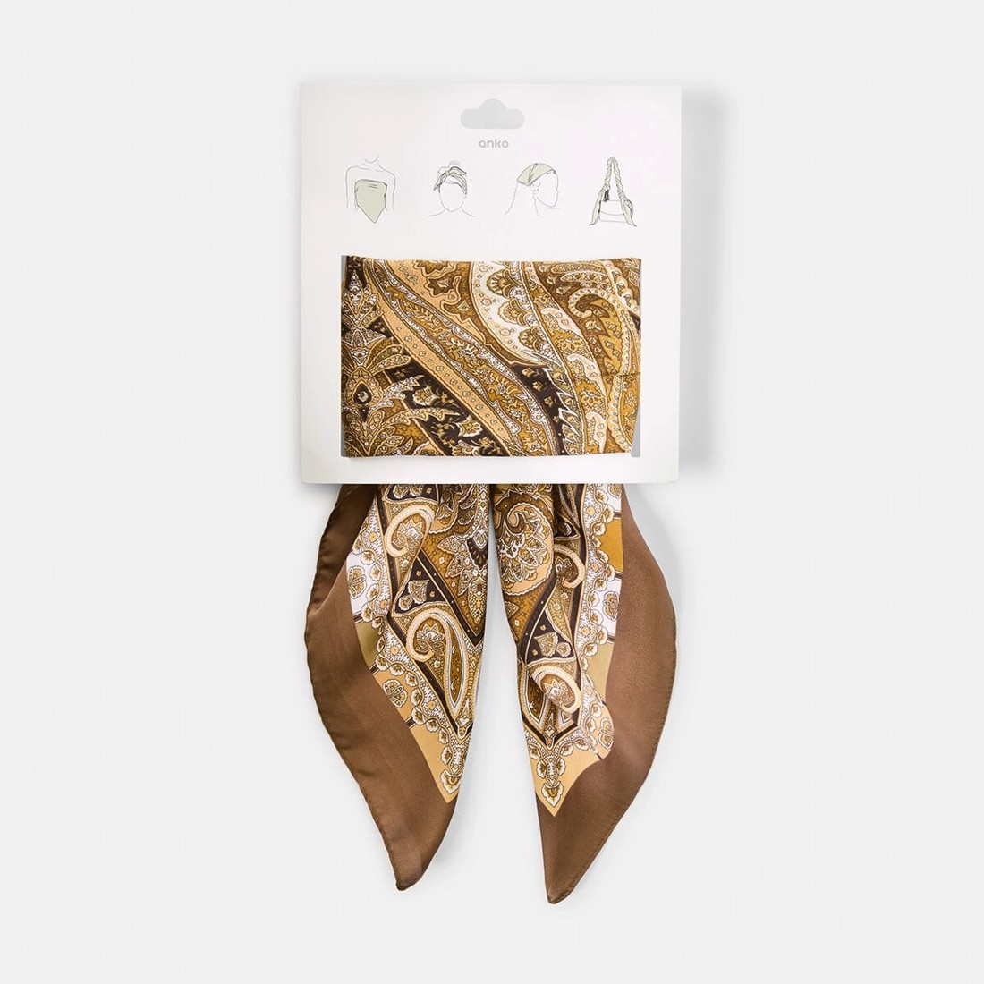 6 Hair Scarf - Paisley, 6 of 7