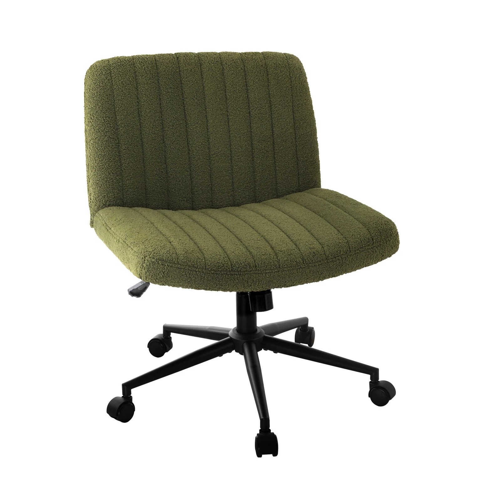 1 Oikiture Armless Office Desk Chair Sherpa
 - Green, 1 of 10