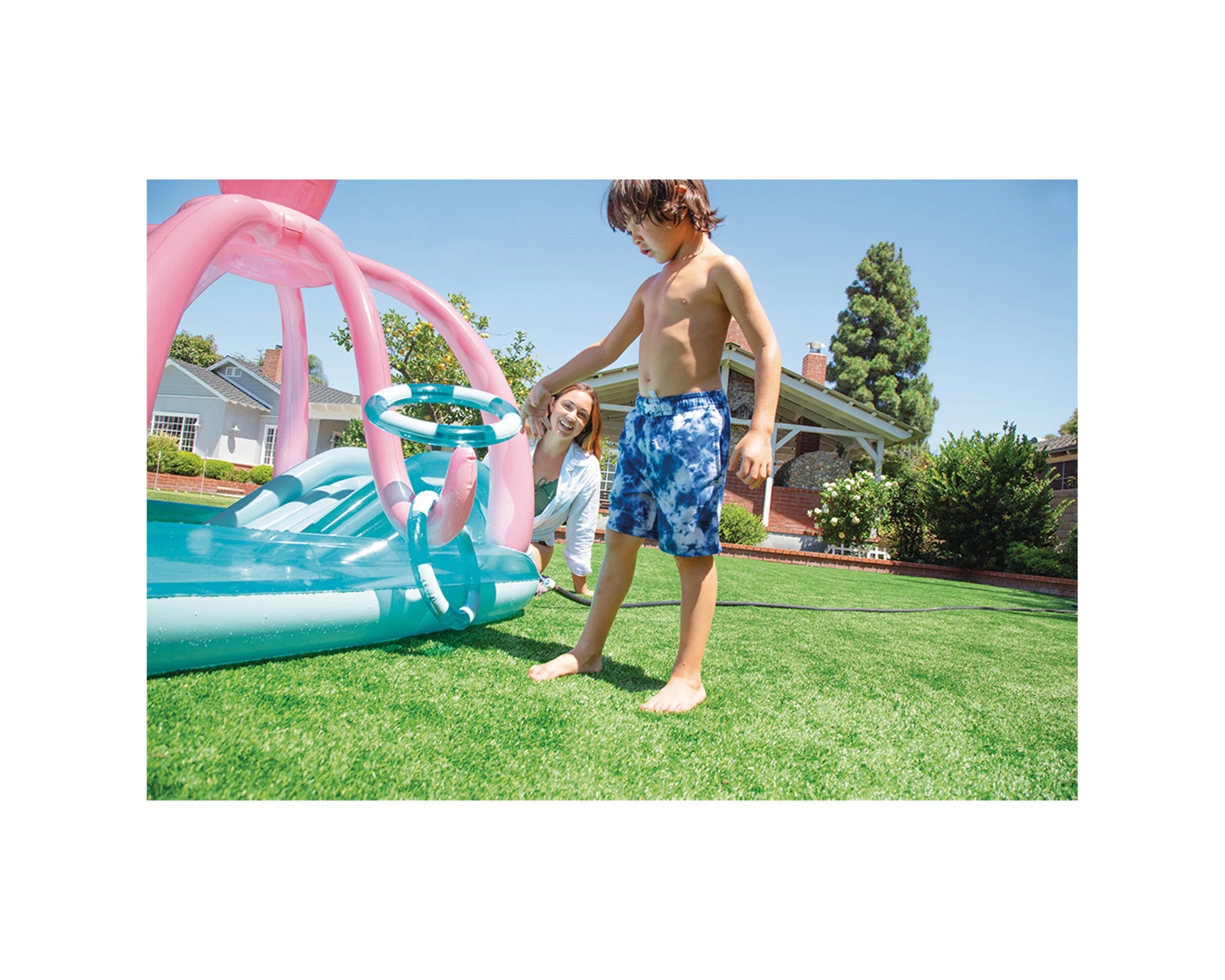 7 Intex Friendly Octopus Inflatable Pool Play Center - Built-In Sprayer 2.34m - Multi, 7 of 9