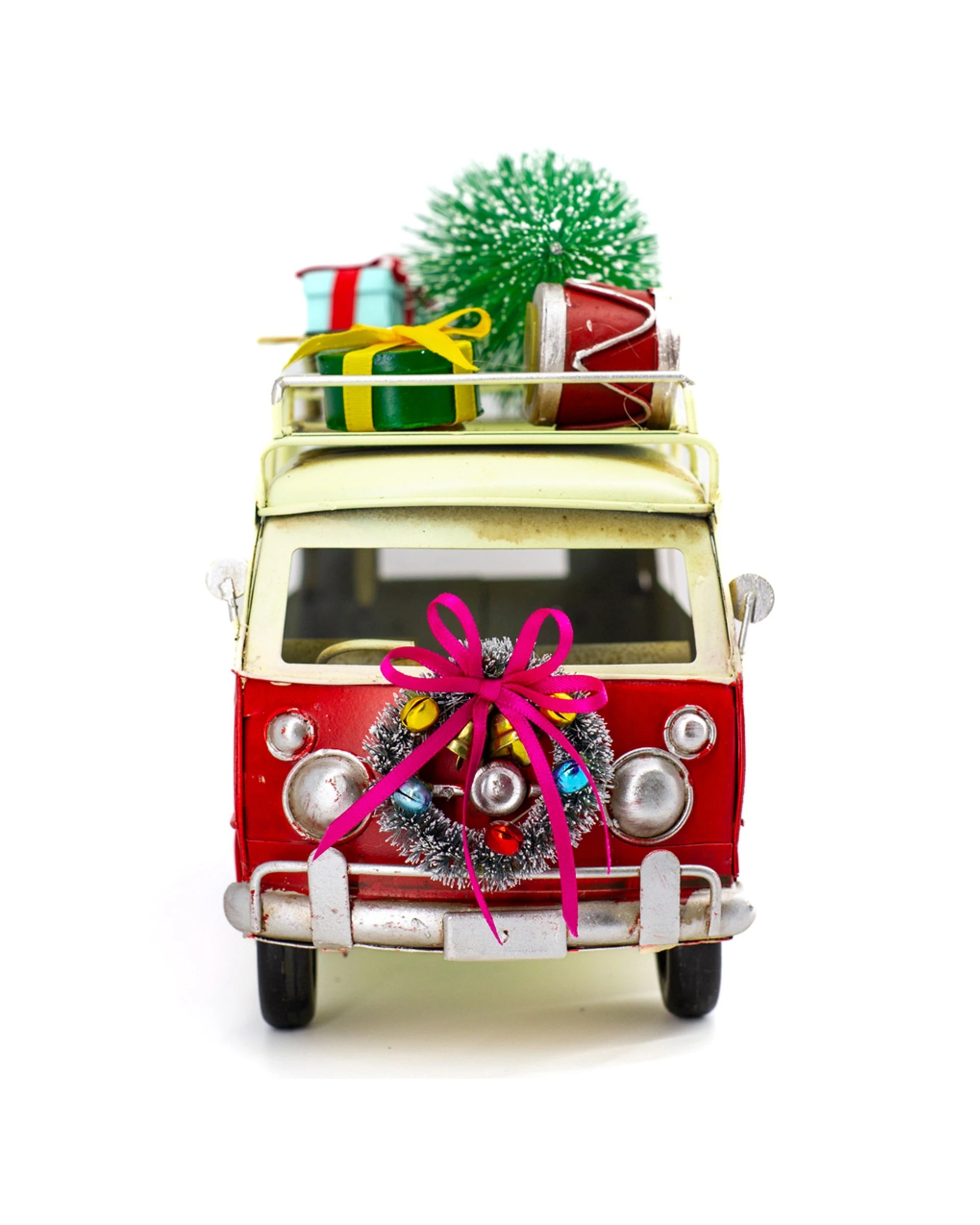2 Boyle Metal Collectable Christmas Van With Tree Ornament - Multi, 2 of 7