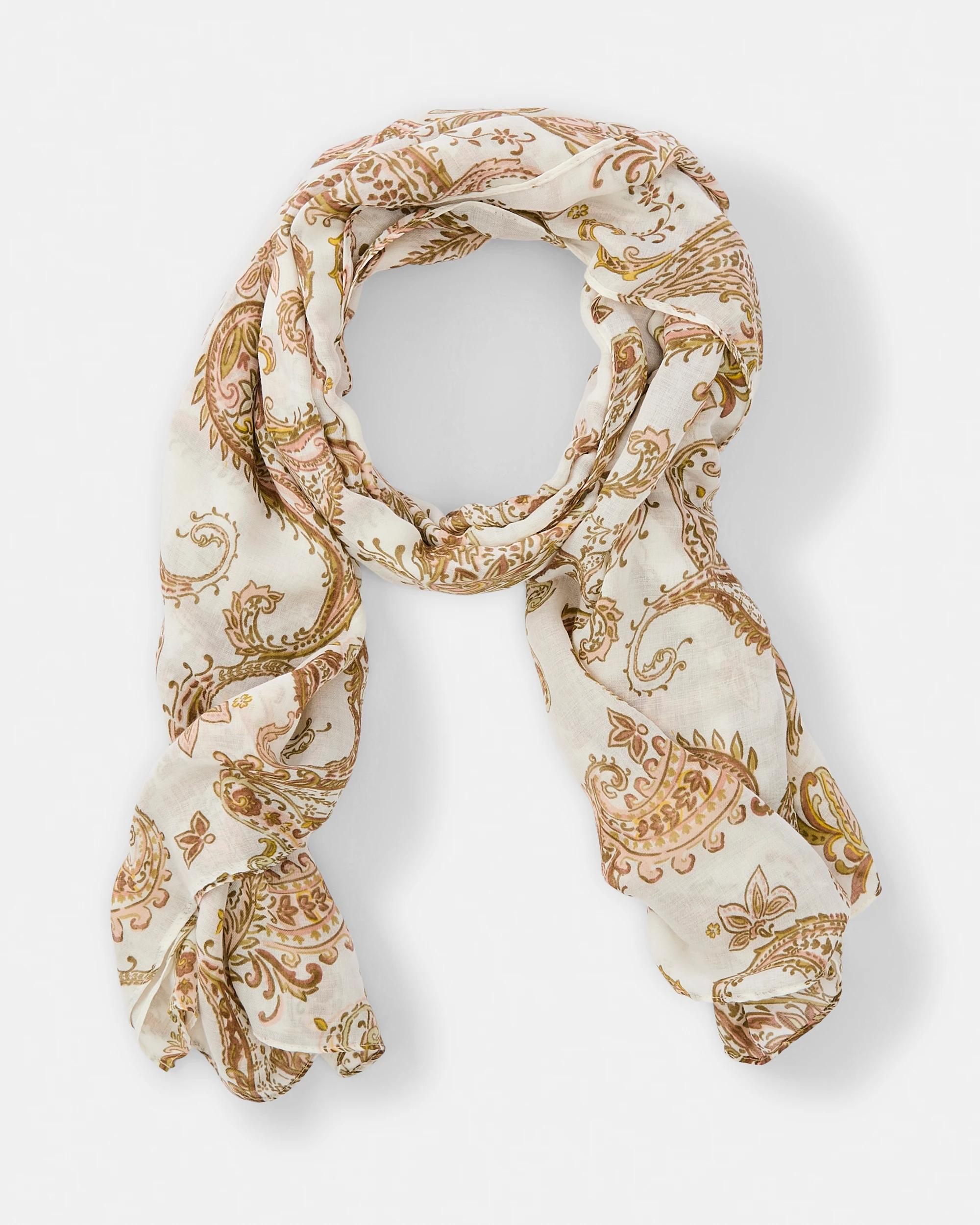 1 Large Lightweight Scarf Paisley, 1 of 3