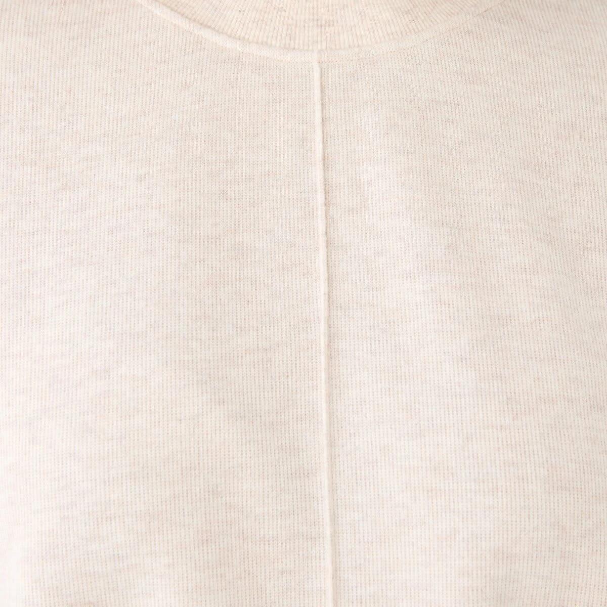 6 Long Sleeve Brushed Seam Detail Top Soft Bge, 6 of 6