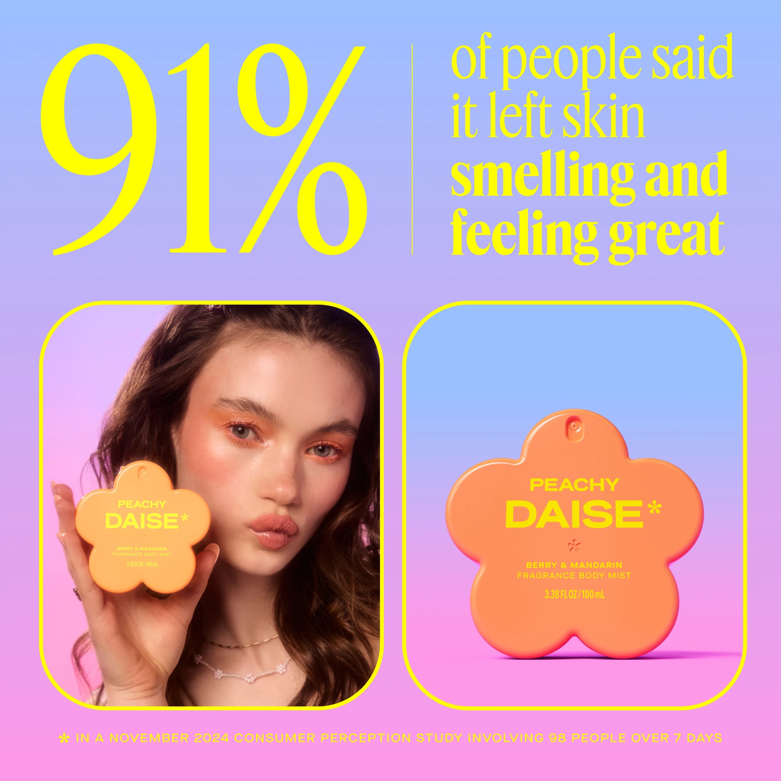 10 Daise Peachy Fragrance Body Mist 100ml - Berry and Mandarin, 10 of 10