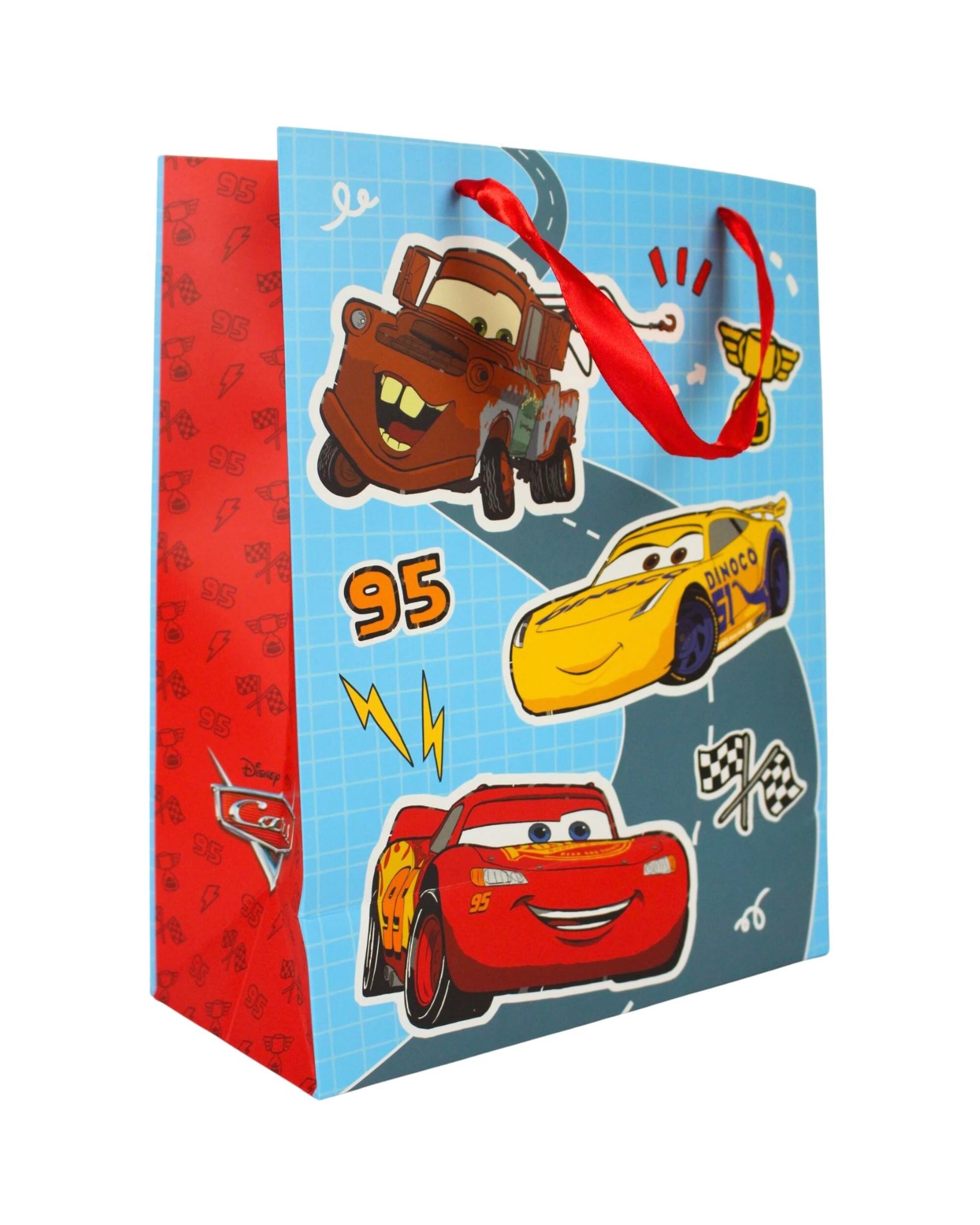 1 Artwrap Cars Character Gift Bag 32cm - Blue, 1 of 2