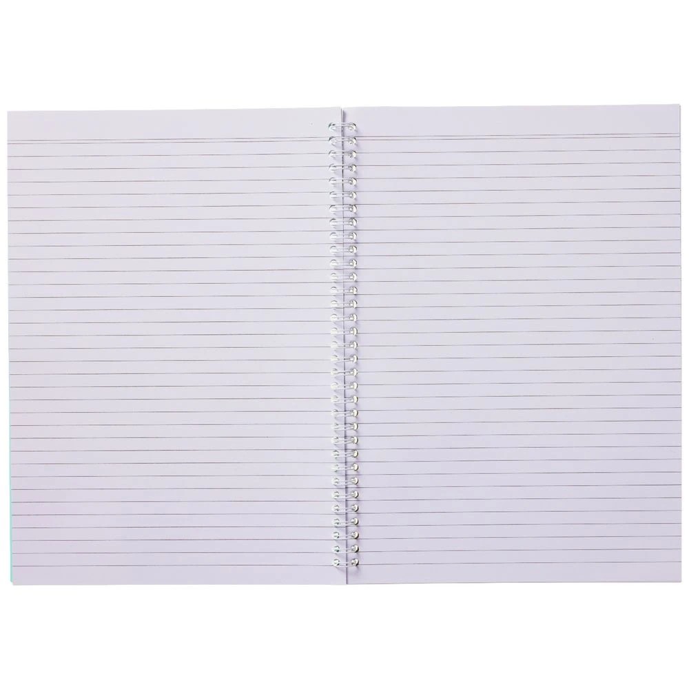 3 J.Burrows A4 Spiral Notebook Teal 120 Page, 3 of 3