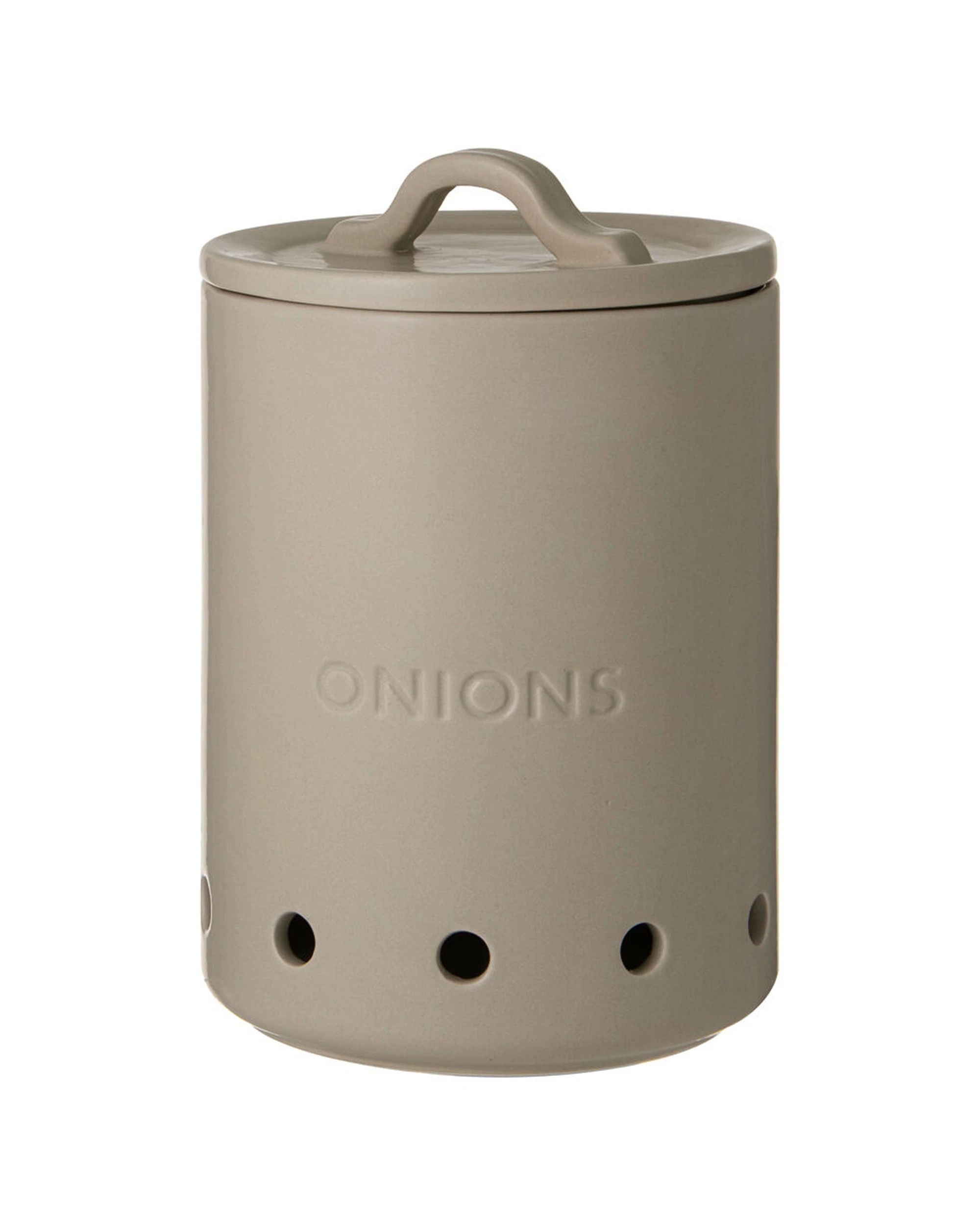 1 Ladelle Essentials Onion Vault Food Saver 21.5cm With Ventilation Holes - Beige, 1 of 1
