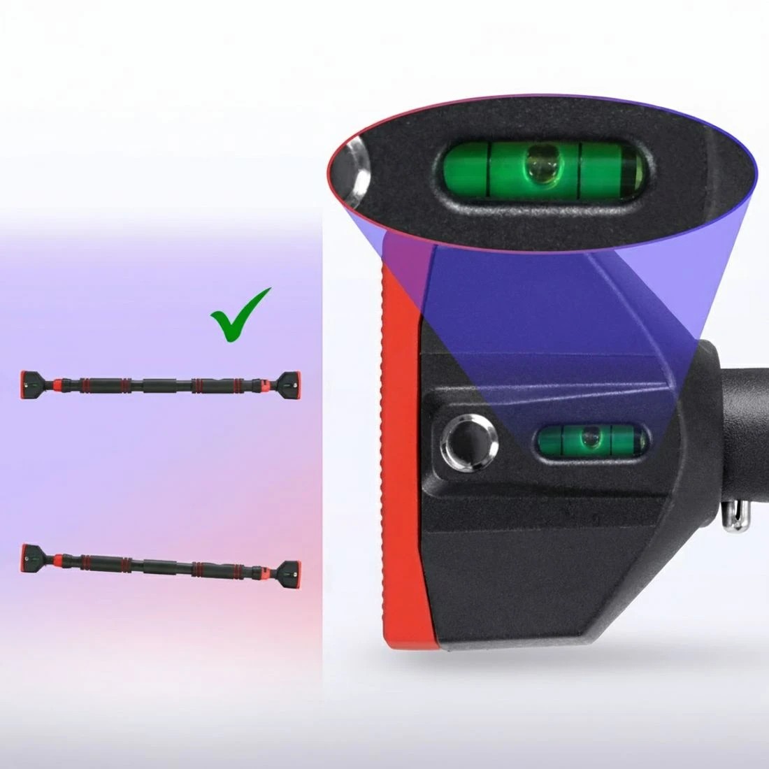 6 Everfit Pull Up Bar 70CM-95CM - Black, 6 of 7