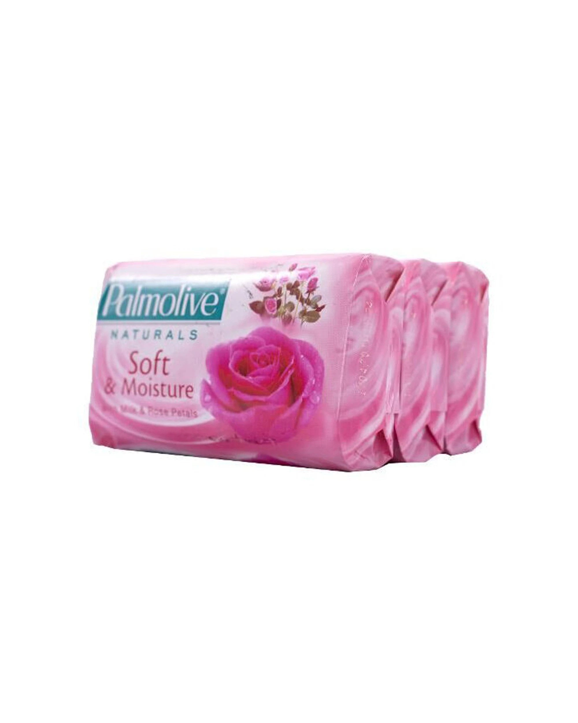 3 Palmolive 3pc Naturals Soft & Moisture With Milk Rose Soap Bar 80g - Multi, 3 of 5