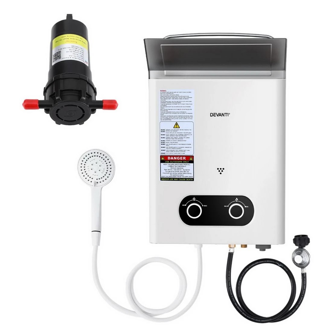 3 Devanti Portable Gas Water Heater LPG-powe System  With Pump - Multi, 3 of 7