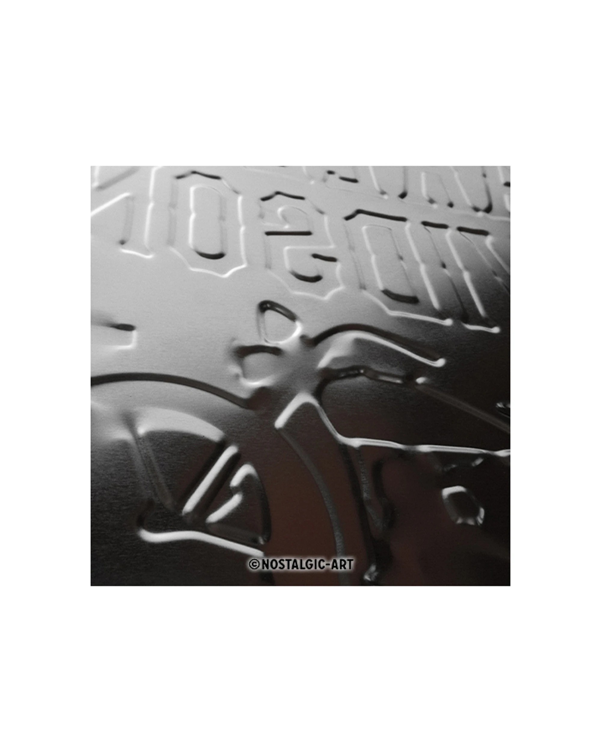 4 Nostalgic-Art Large 30x40cm Metal Wall Art Sign Plaque - Harley-Davidson Motorcycles Eagle - Black, 4 of 4