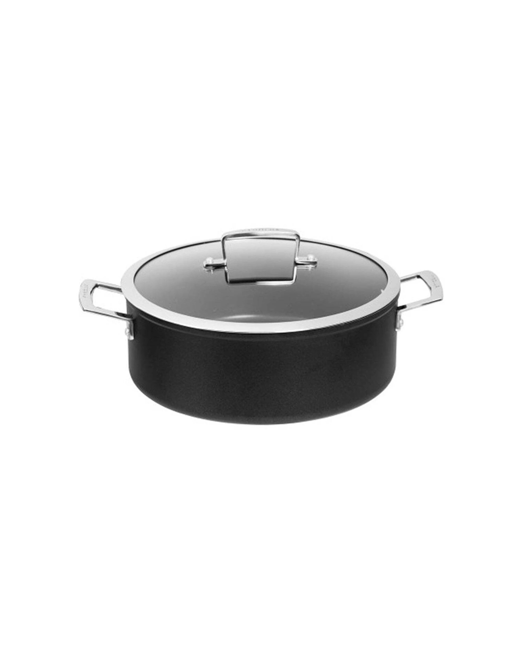 1 Pyrolux Ignite 28cm Aluminium Non-Stick Induction Casserole With Lid Oven Safe Dishwasher Safe - Black, 1 of 1