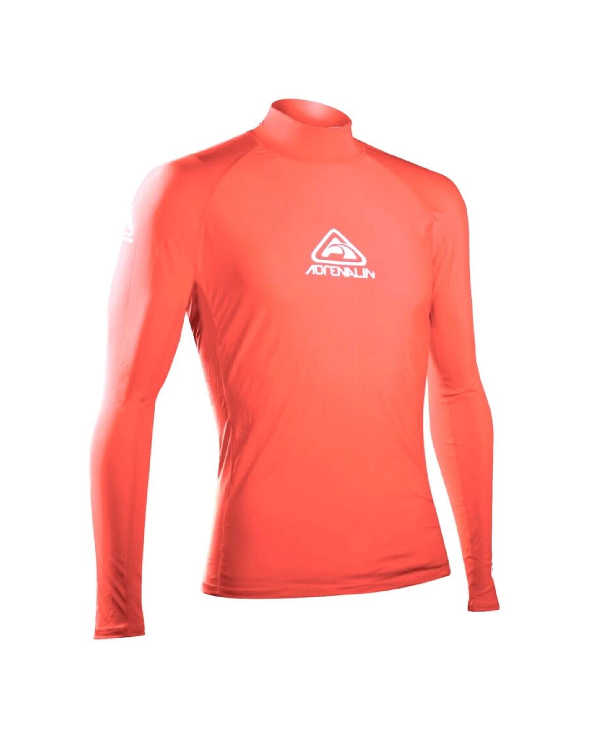 1 Adrenalin Junior Swimming Rashie Vivid Long Sleeve UPF50+ Sun RED, 1 of 1