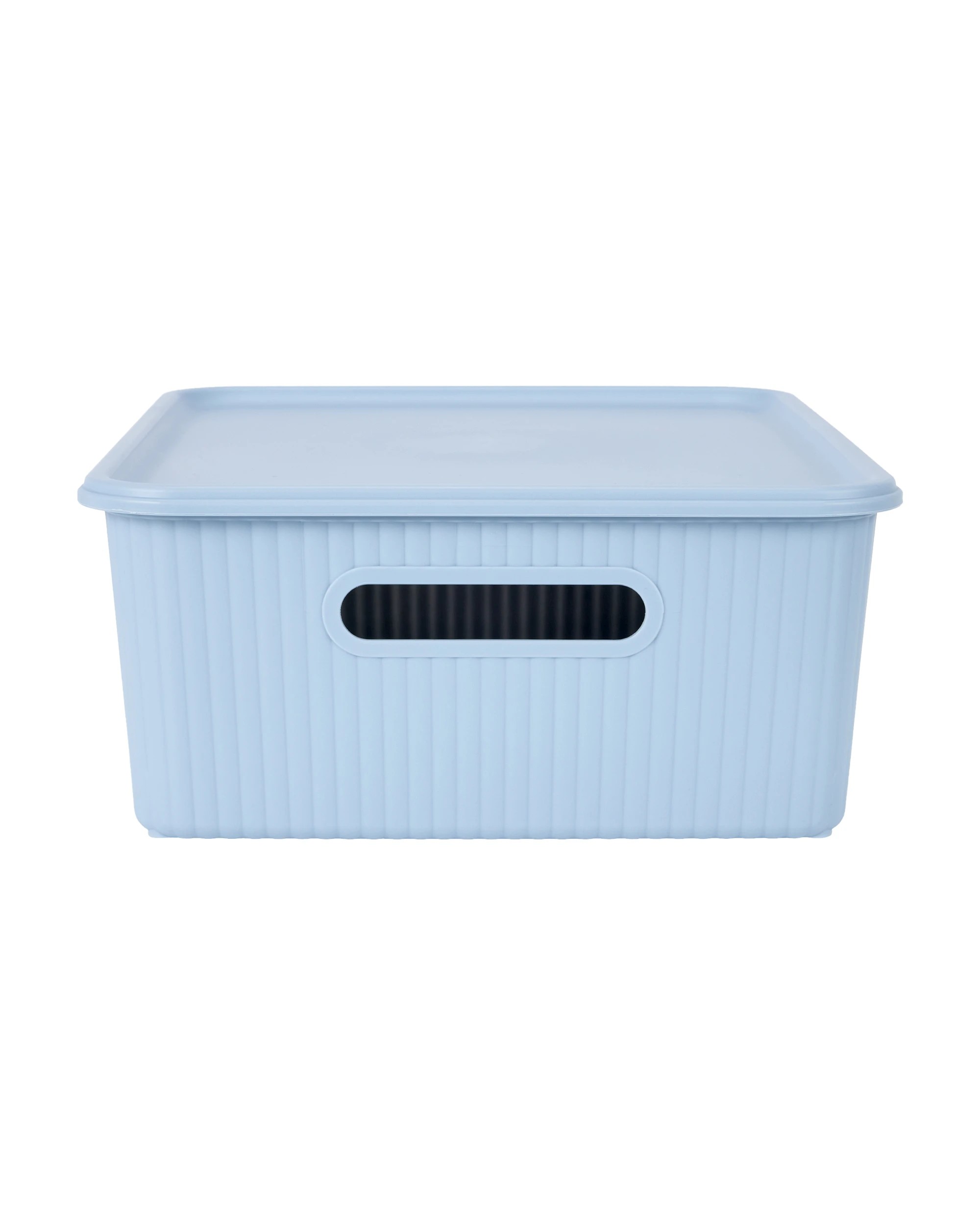 3 11L Ribbed Container - Blue, 3 of 7
