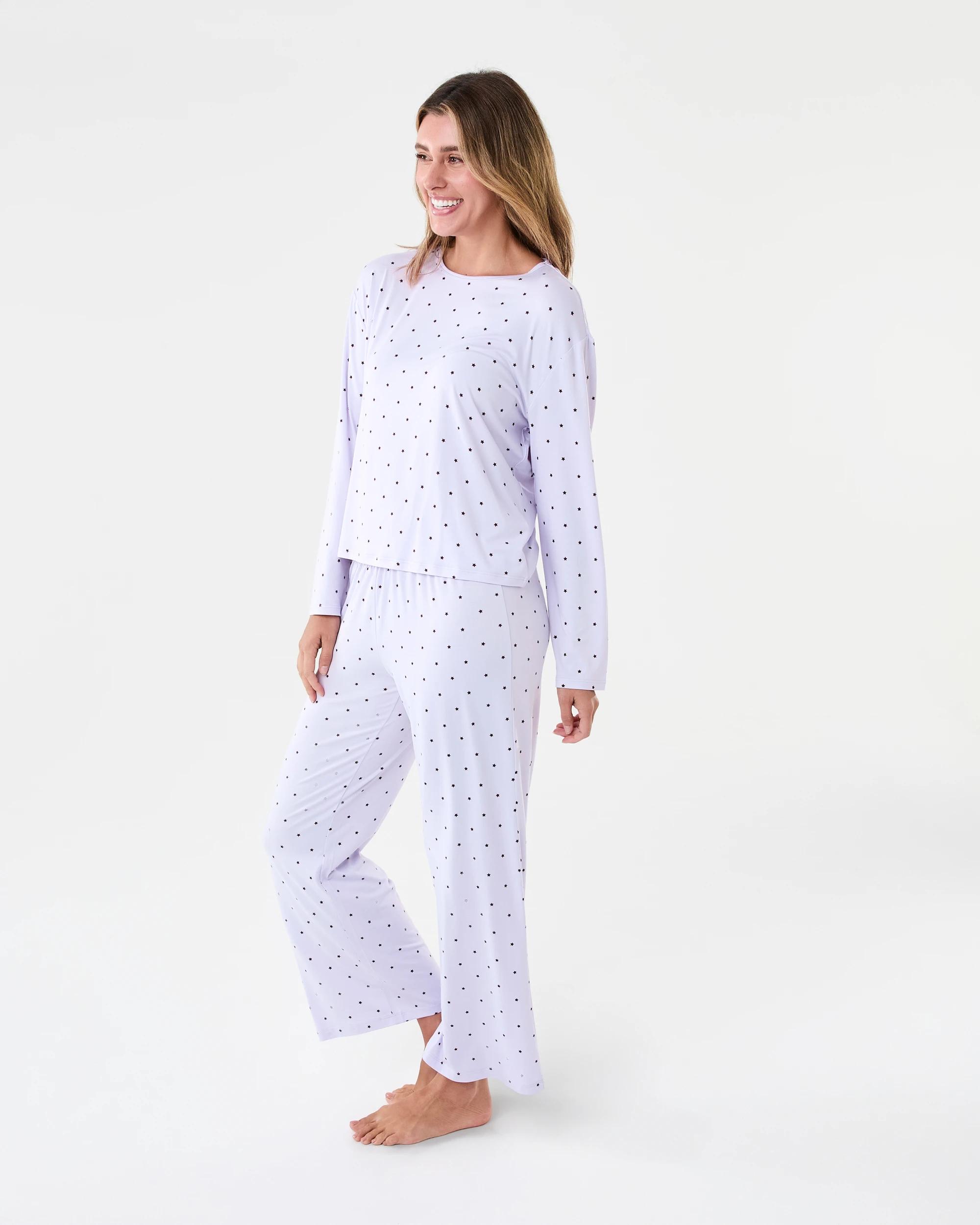 2 Long Sleeve Top and Pants Pyjama Set Lily Star, 2 of 6