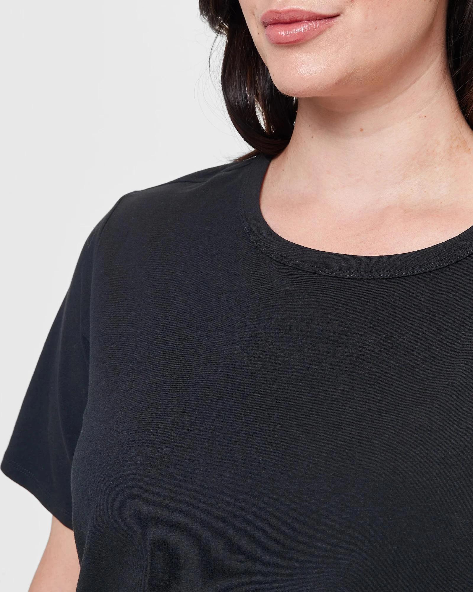 5 Target Plus Size Australian Cotton T-Shirt BLACK, 5 of 10