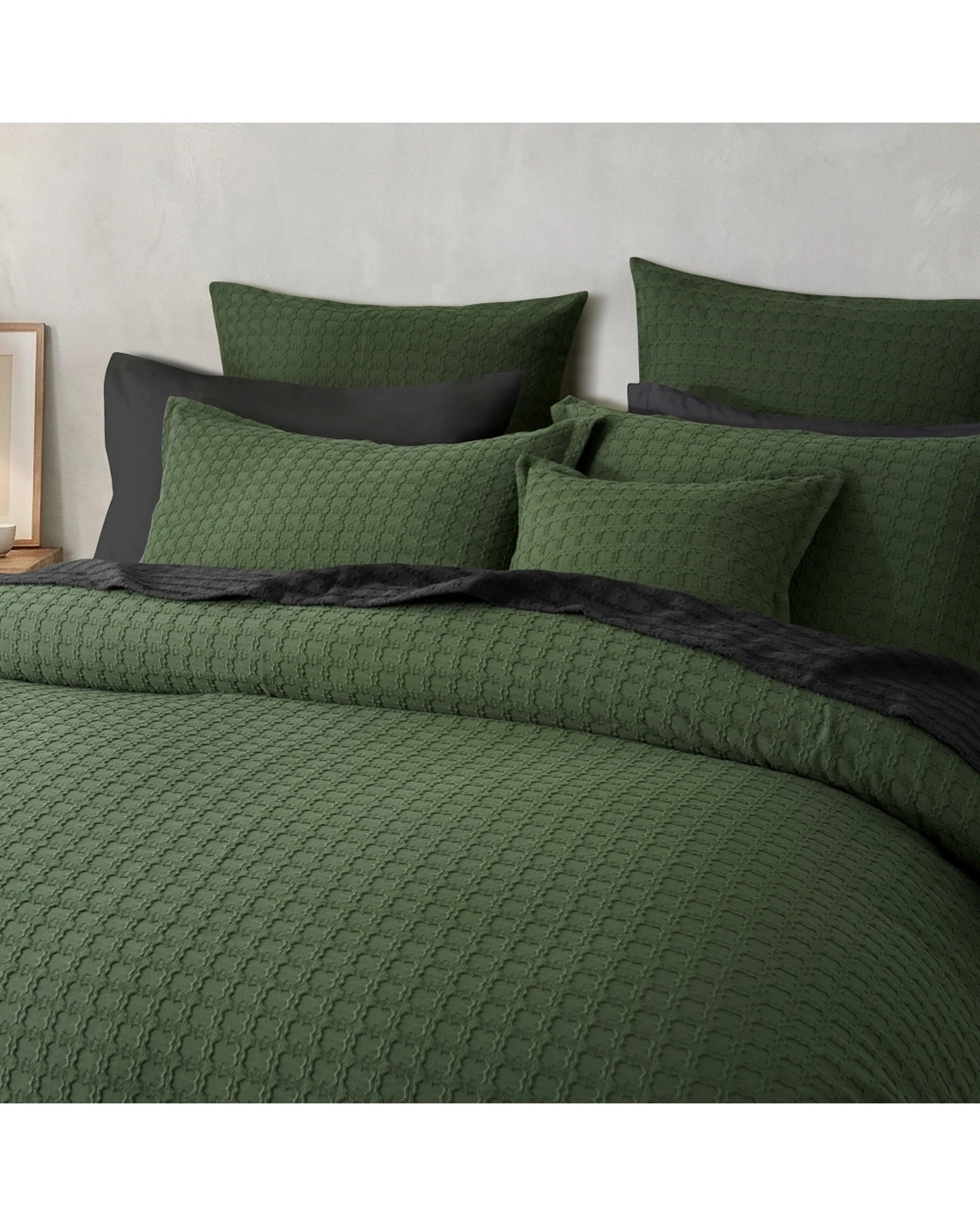 2 Bianca Mossbury Textured Cotton Bedspread Set - Super King Bed, 2 of 5