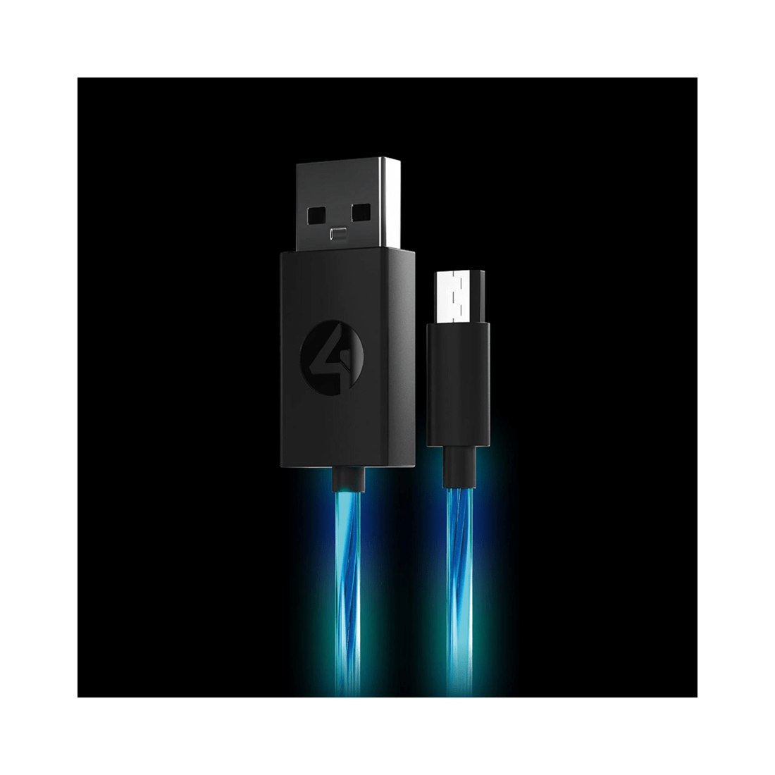 2 4Gamers PS4 Light Up Superfast 2m Play and Charge Cables Twin Pack - Micro-USB, 2 of 6