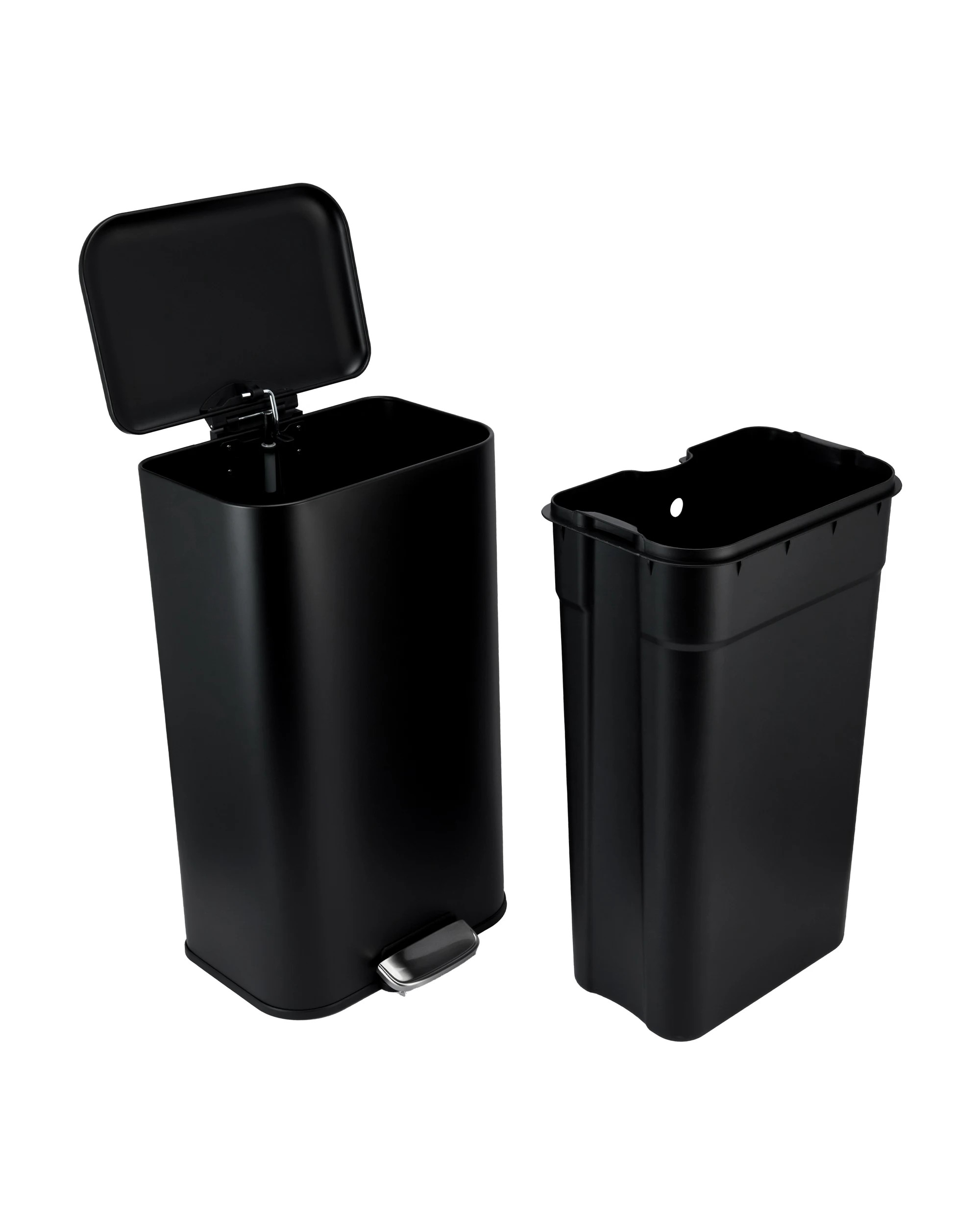 4 30L Pedal Bin - Black, 4 of 8