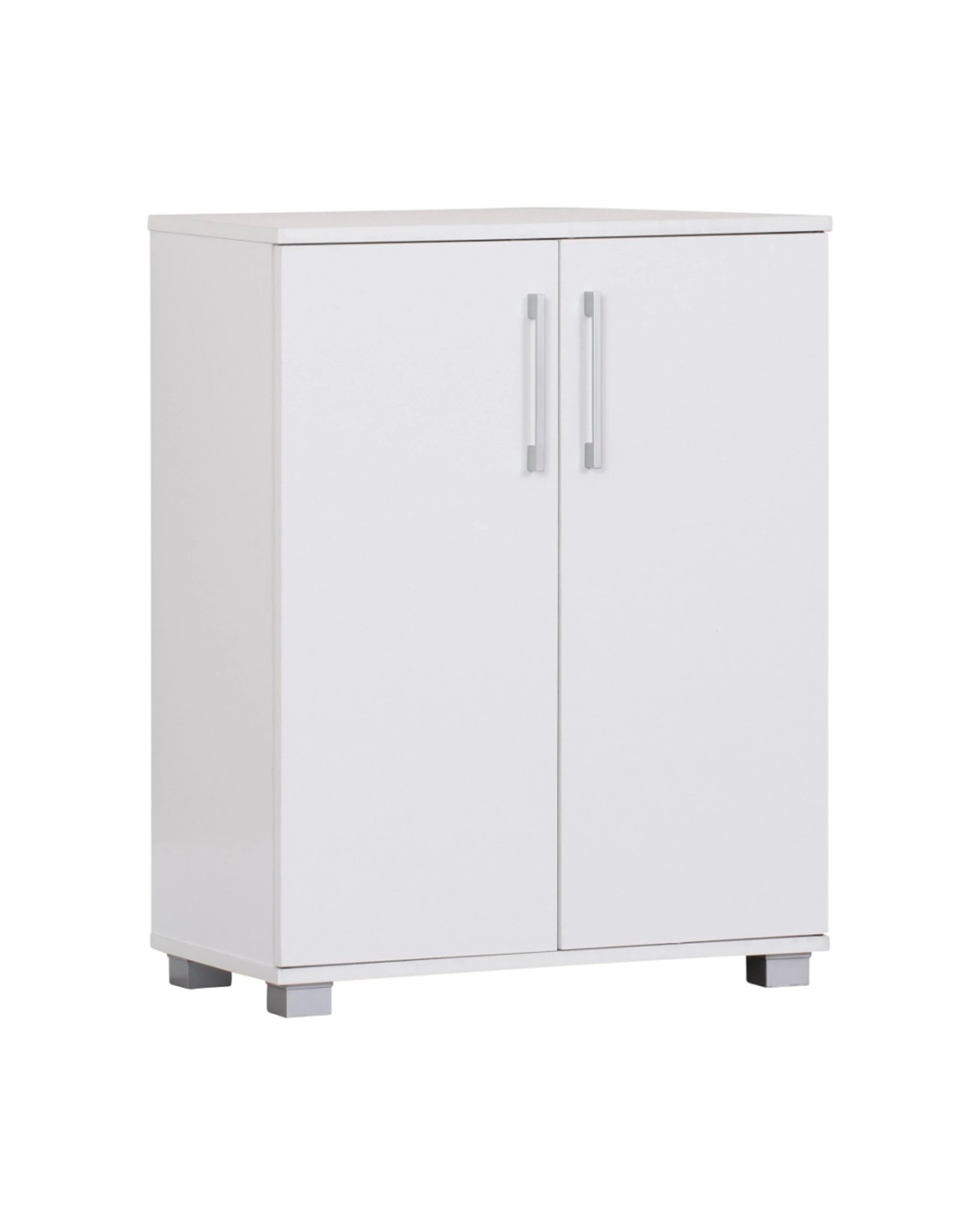 1 Alpine Bay Multipurpose Cupboard 2 Door Low Style Storage Unit - White, 1 of 4
