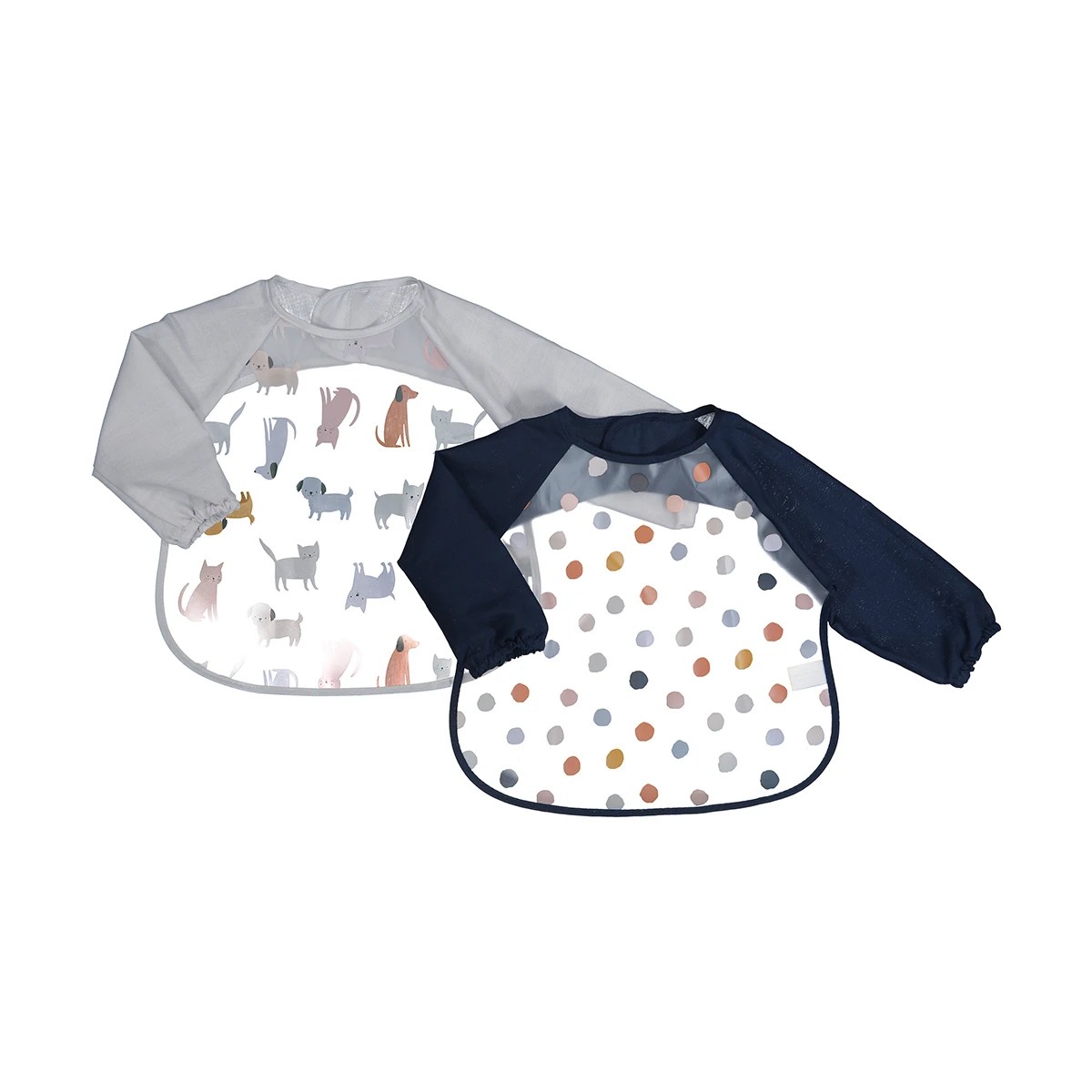 1 2 Pack Sleeved Bibs - Dogs, 1 of 5