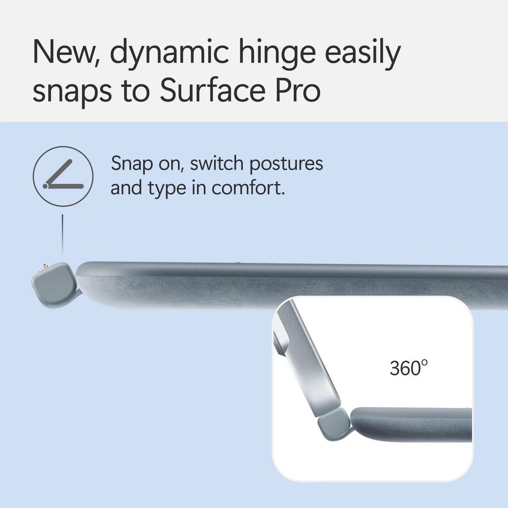 6 Microsoft Surface Pro 12-inch Keyboard with Slim Pen Ocean, 6 of 9
