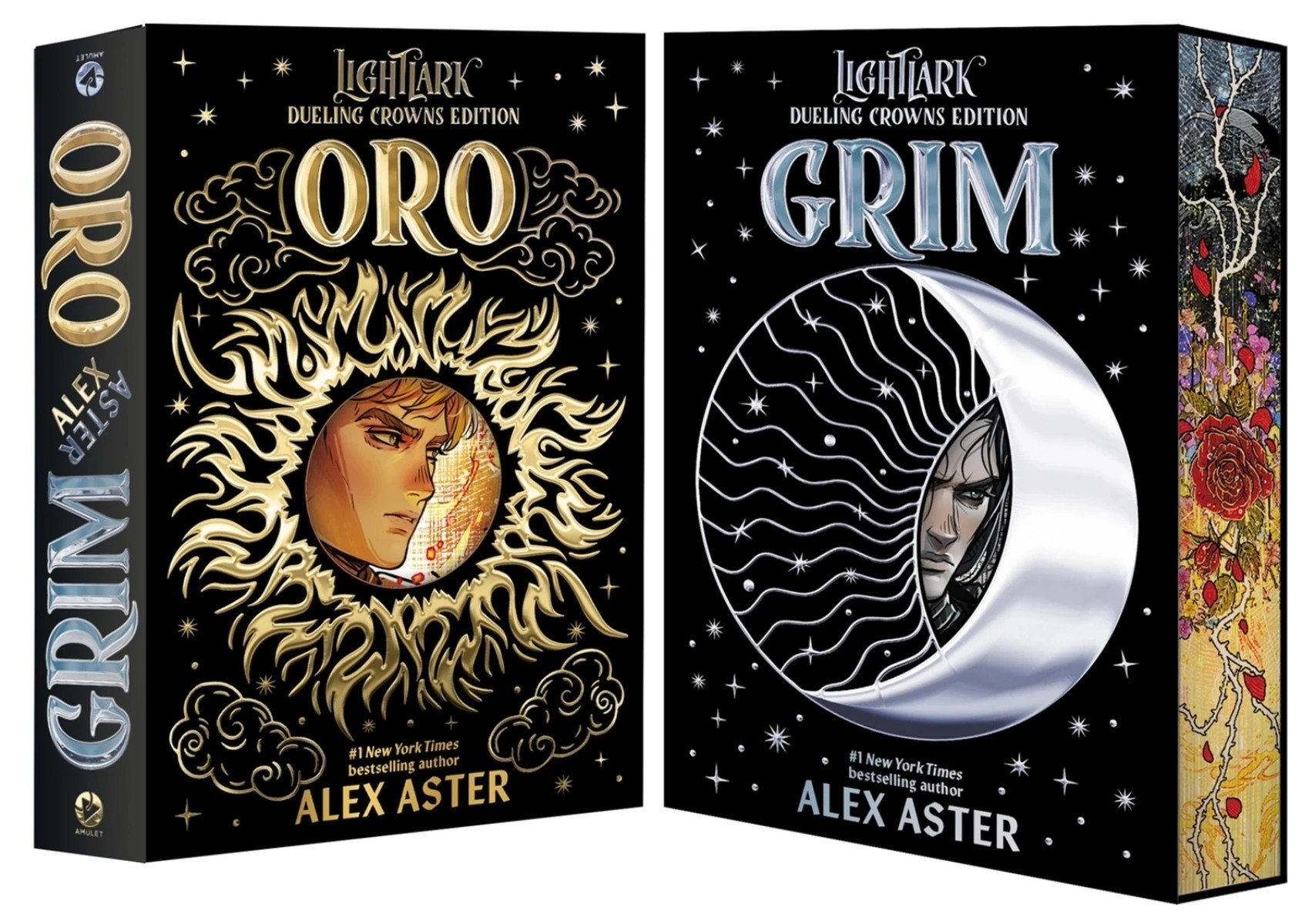 1 Grim and Oro: Dueling Crowns Edition (A Lightlark Saga Deluxe Companion Book) by Alex Aster - Book