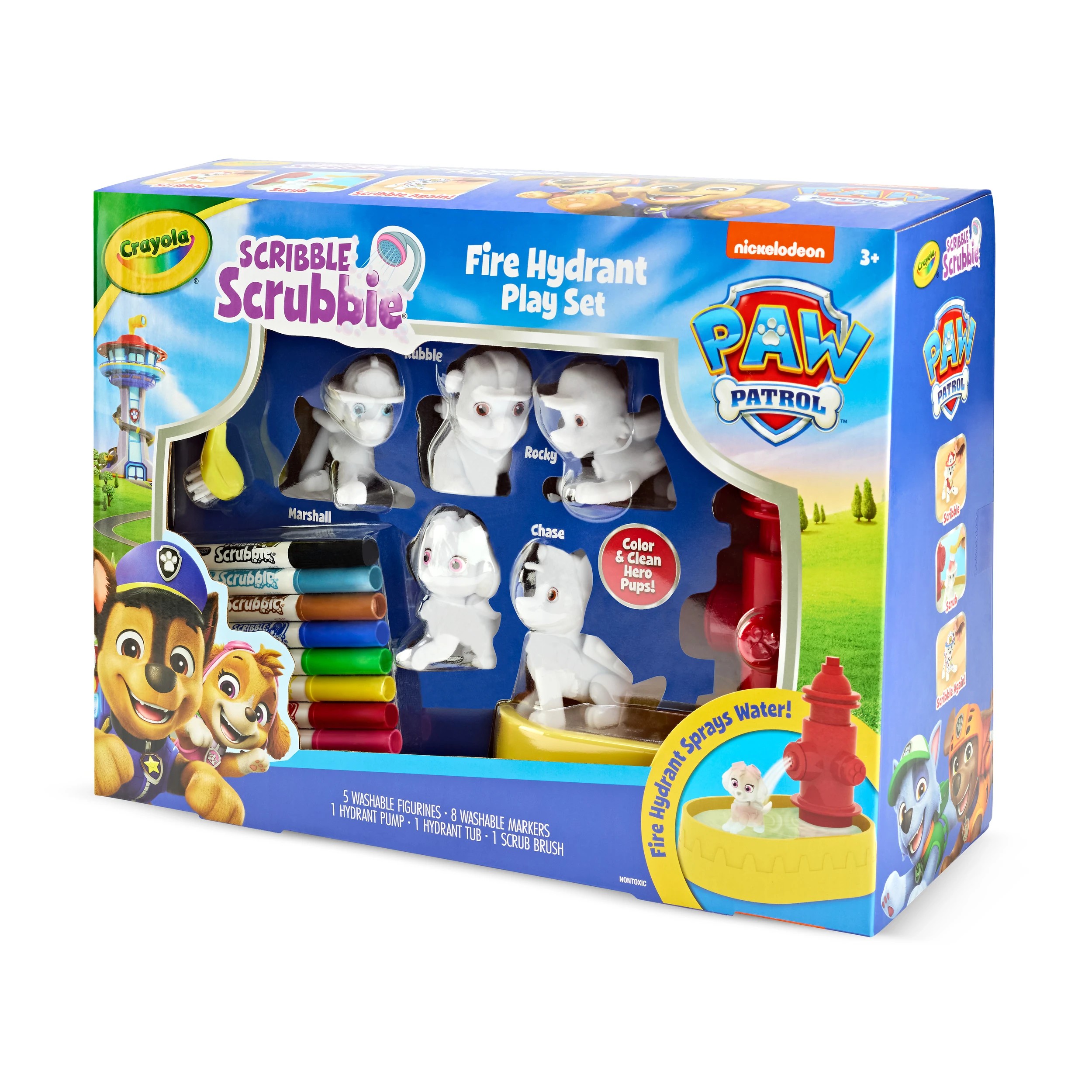 3 PAW Patrol Crayola Scribble Scrubbie Fire Hydrant Play Set, 3 of 3