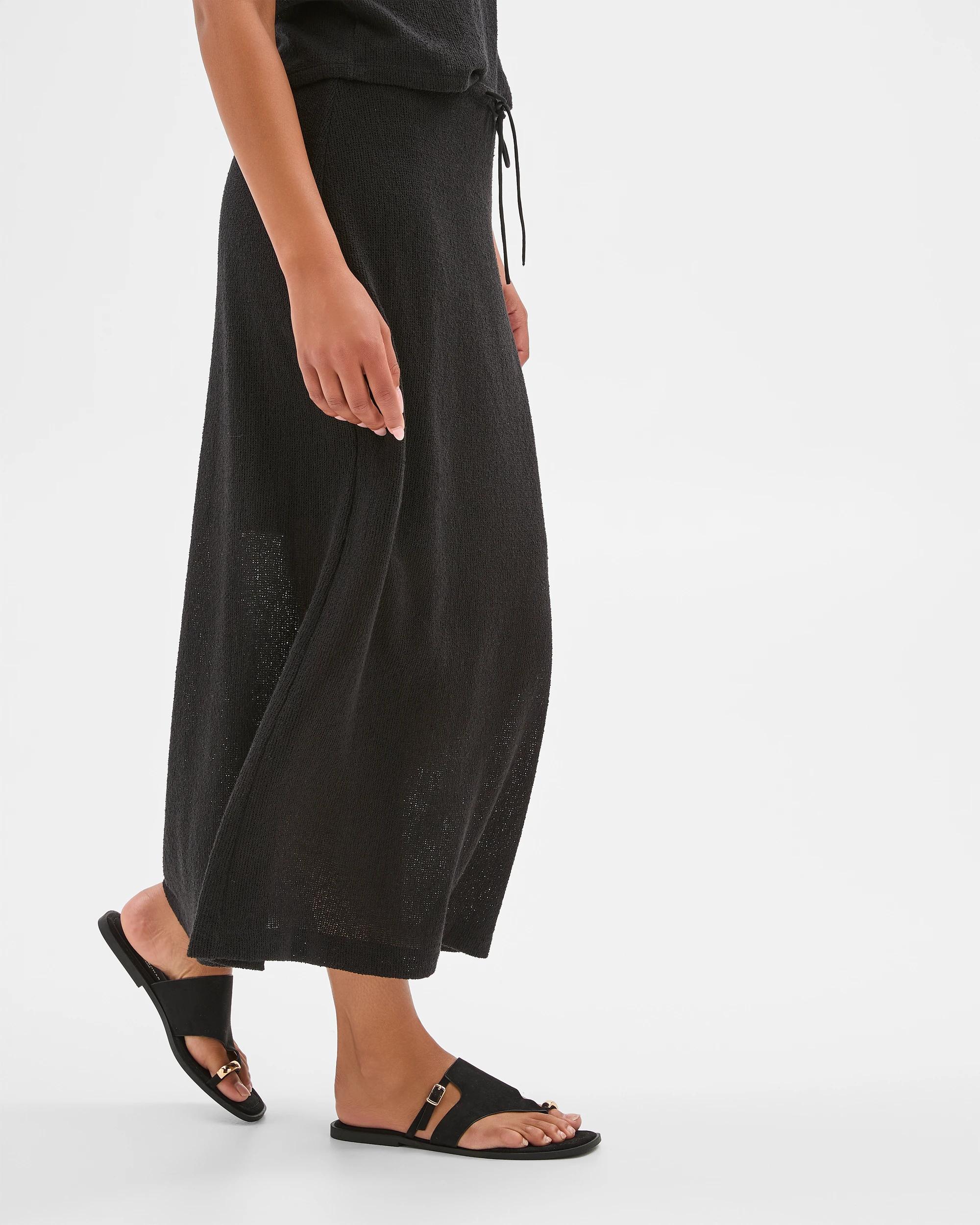 4 Target Textured Midi Skirt BLACK, 4 of 6