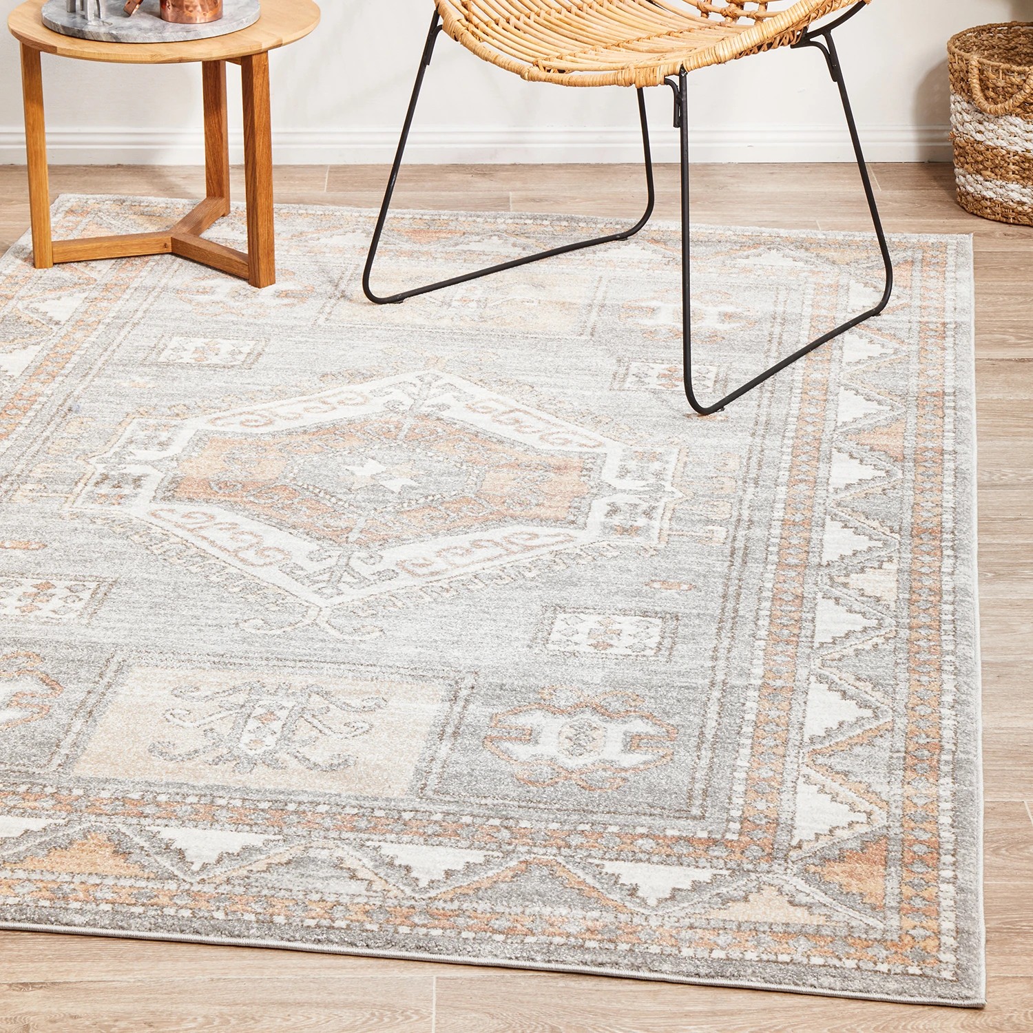 4 Common Ground Rugs Elite Caitlen 400x300cm - Extra Extra Large Power Loomed Pet Friendly Floor Rug - Silver, 4 of 9