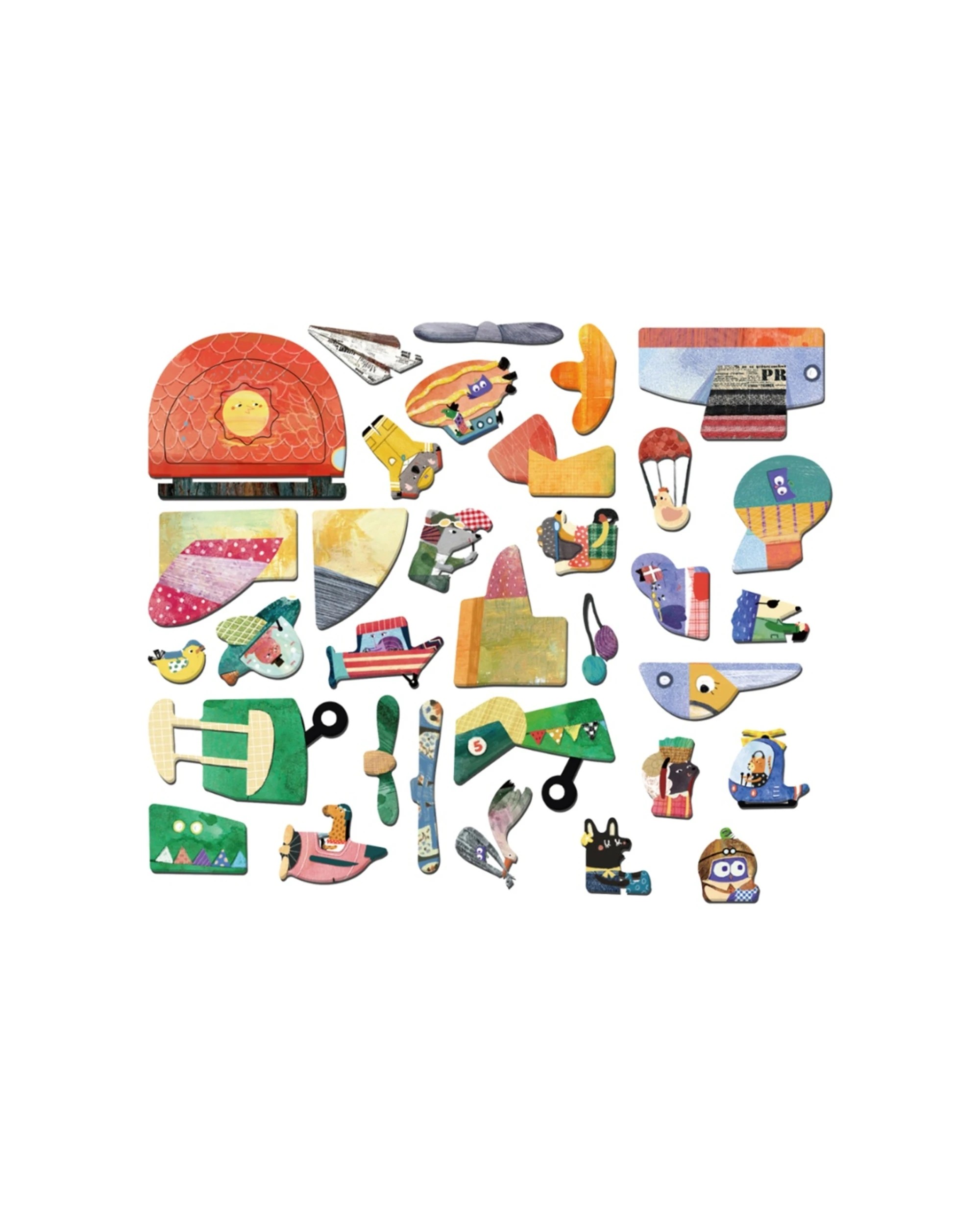 3 Mieredu 30pc Travel Magnetic Puzzle Box Aircraft Theme Kids Toy, 3 of 3