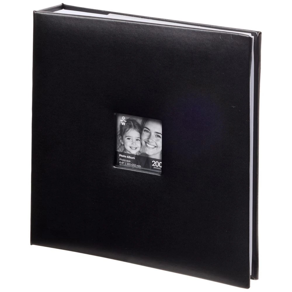 3 Officeworks 6x4 Photo Album Black 200 Pocket, 3 of 4