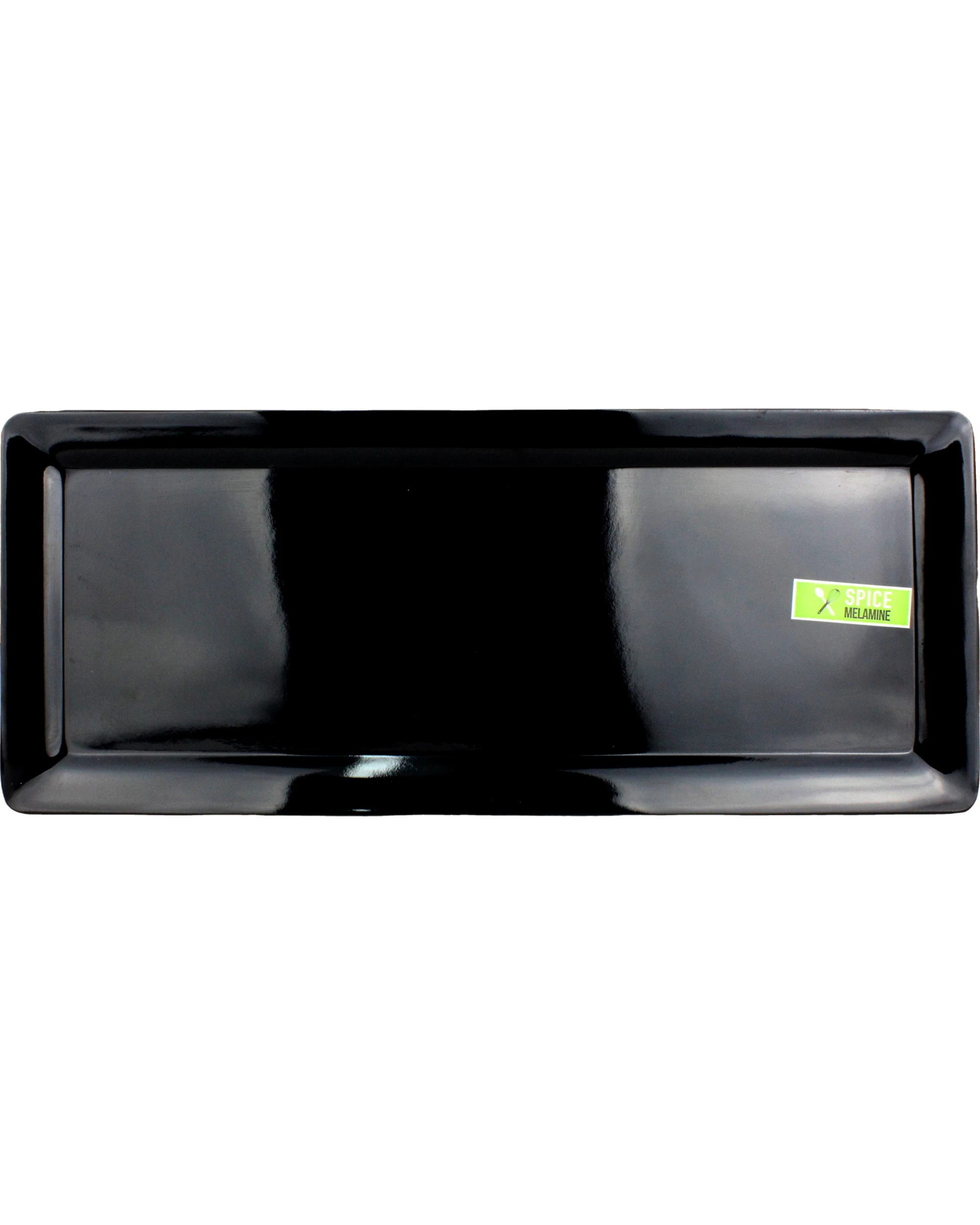1 Spice Kitchen Black Rectangular Melamine Platter 48cm x 20cm, 1 of 2