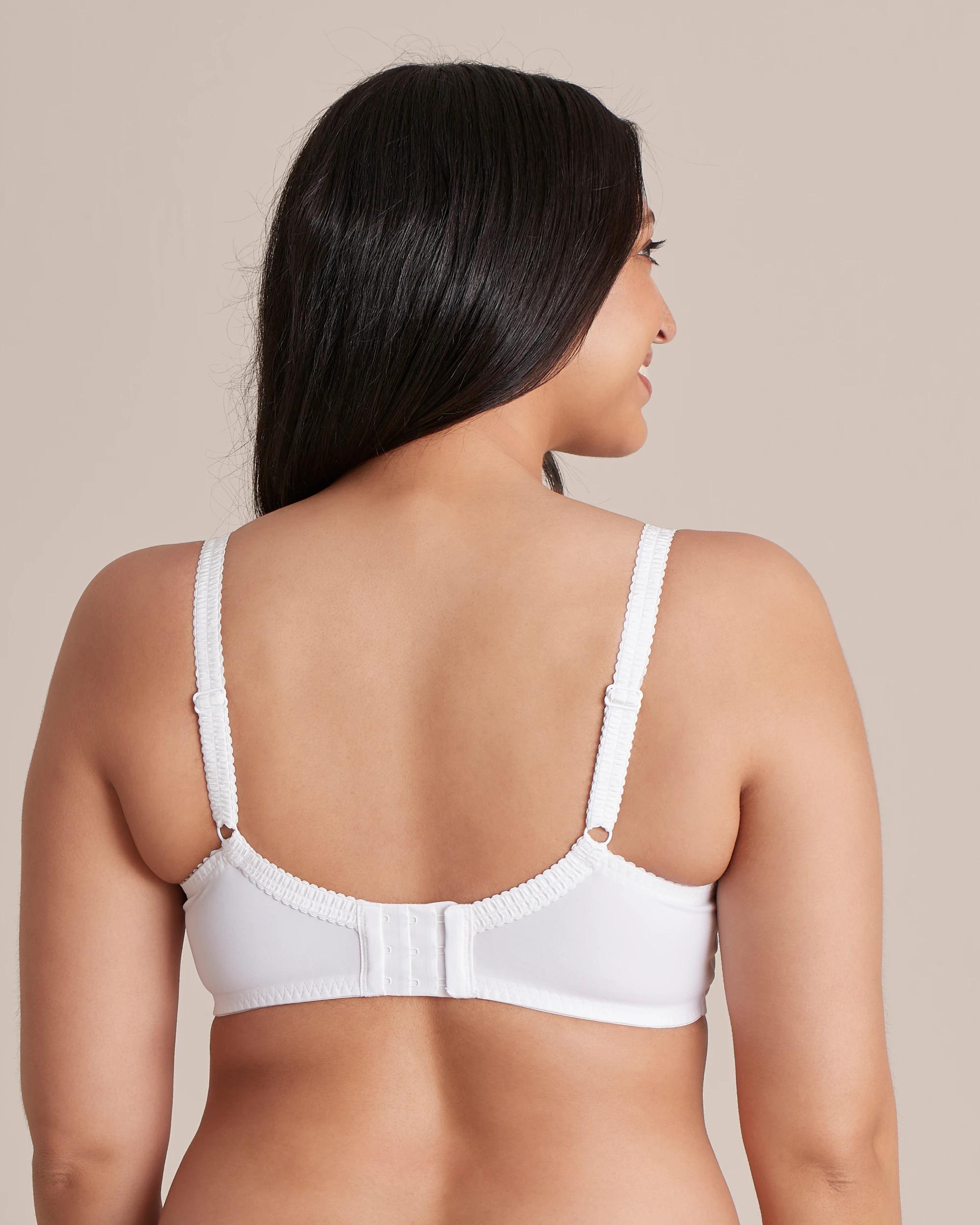 3 Target Fuller Figure Cup Soft Lace Underwire Bra WHITE, 3 of 10