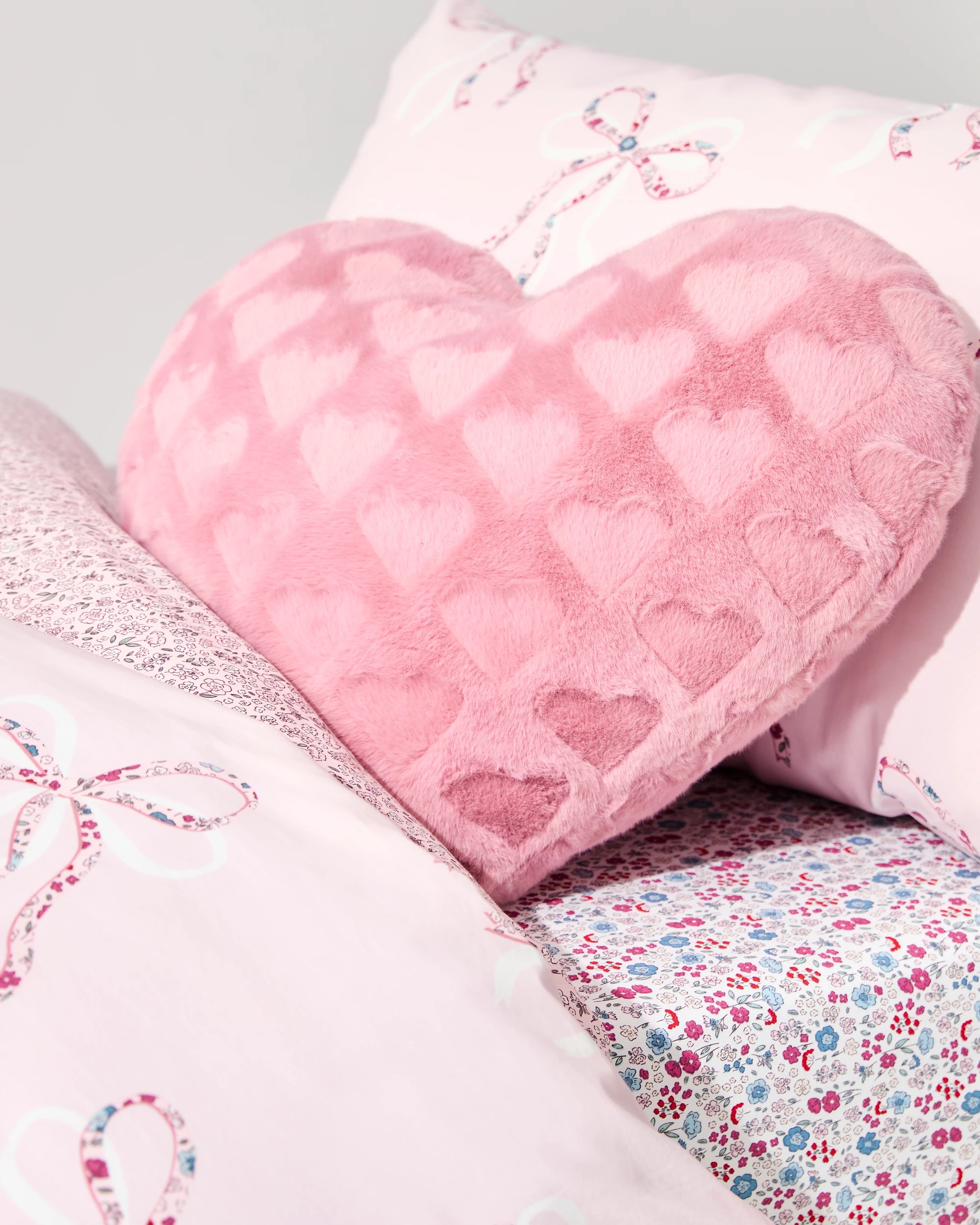 3 Target Becky Bow Australian Cotton Reversible Quilt Cover Set - Single Bed - Pink, 3 of 5