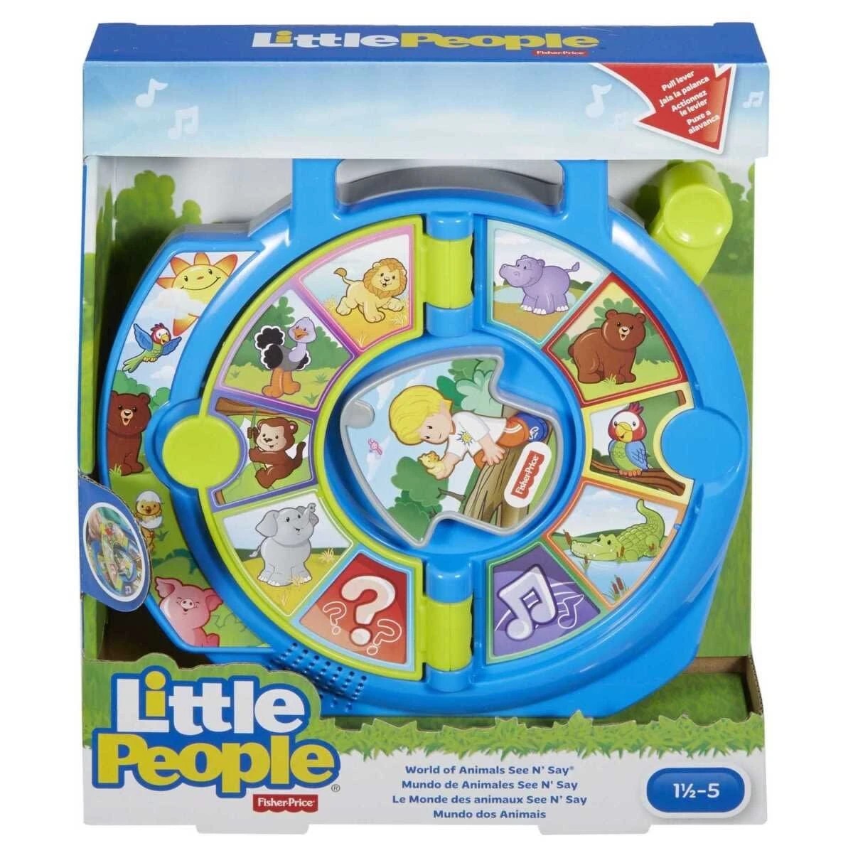 1 Fisher-Price Little People World of Animals See 'n Say Musical Learning Toy, 1 of 6