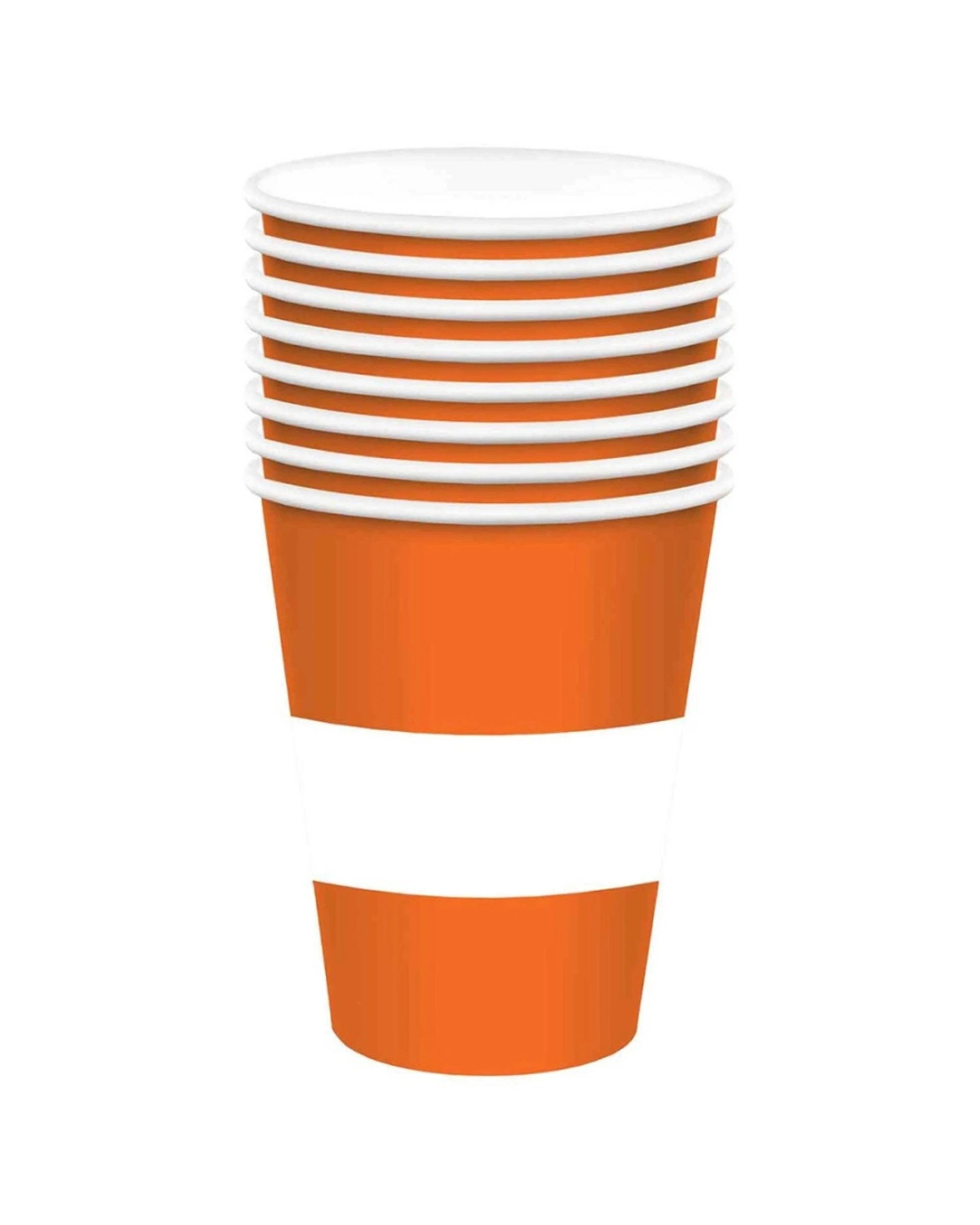 1 Anagram 8pc Construction Paper Cups Set Birthday Party Tableware Supplies 9oz 266ml - Black, 1 of 1