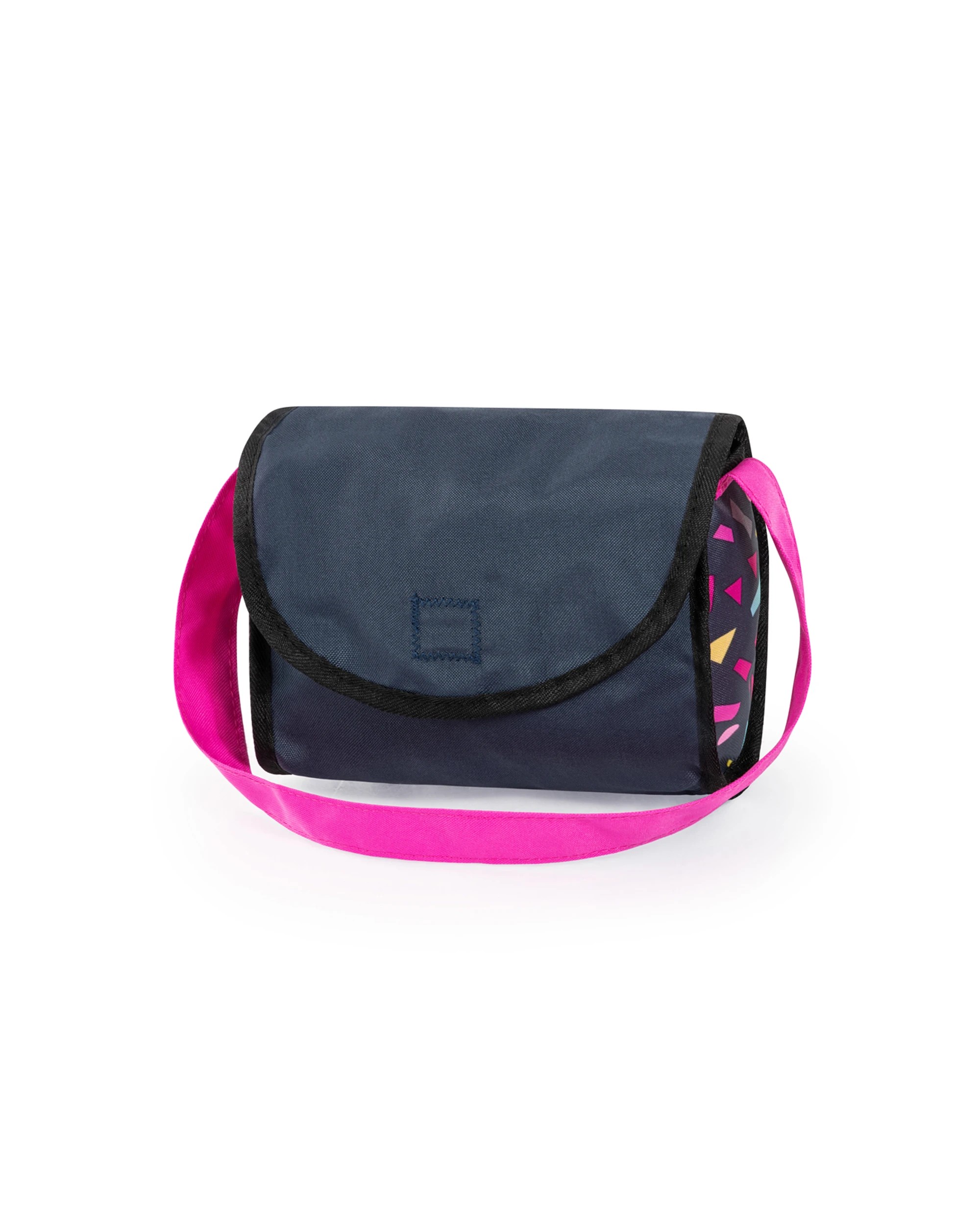 8 BAYER Cosy Geometric Doll Pram Includes Blanket And Pillow Shoulder Bag Foldable - Multi, 8 of 10