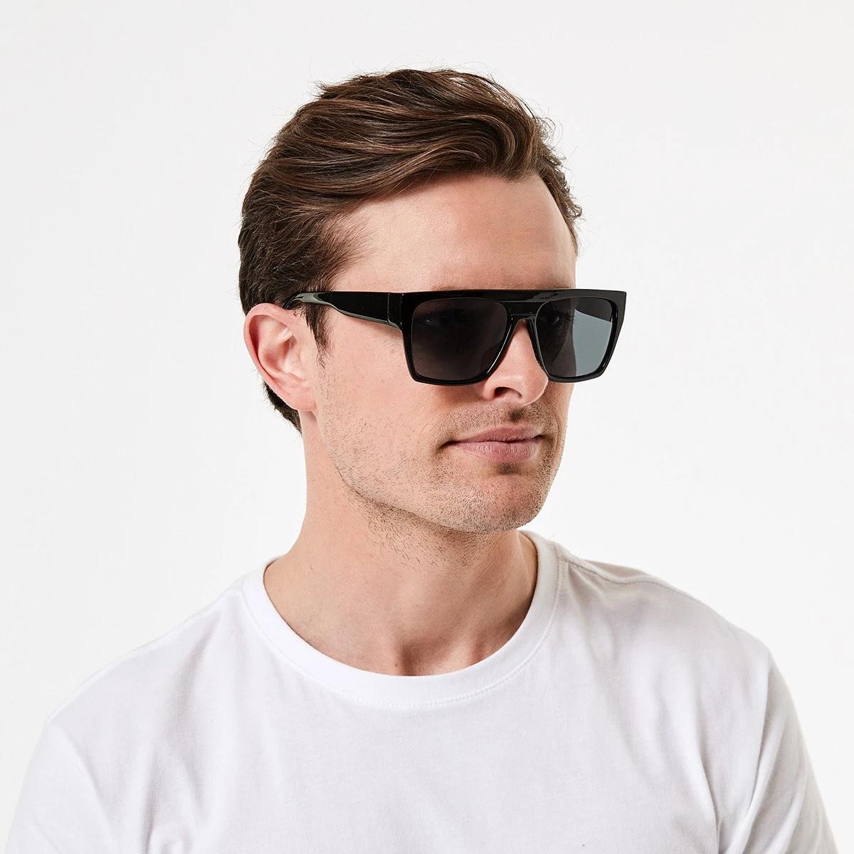 6 Large Sunglasses Black, 6 of 7