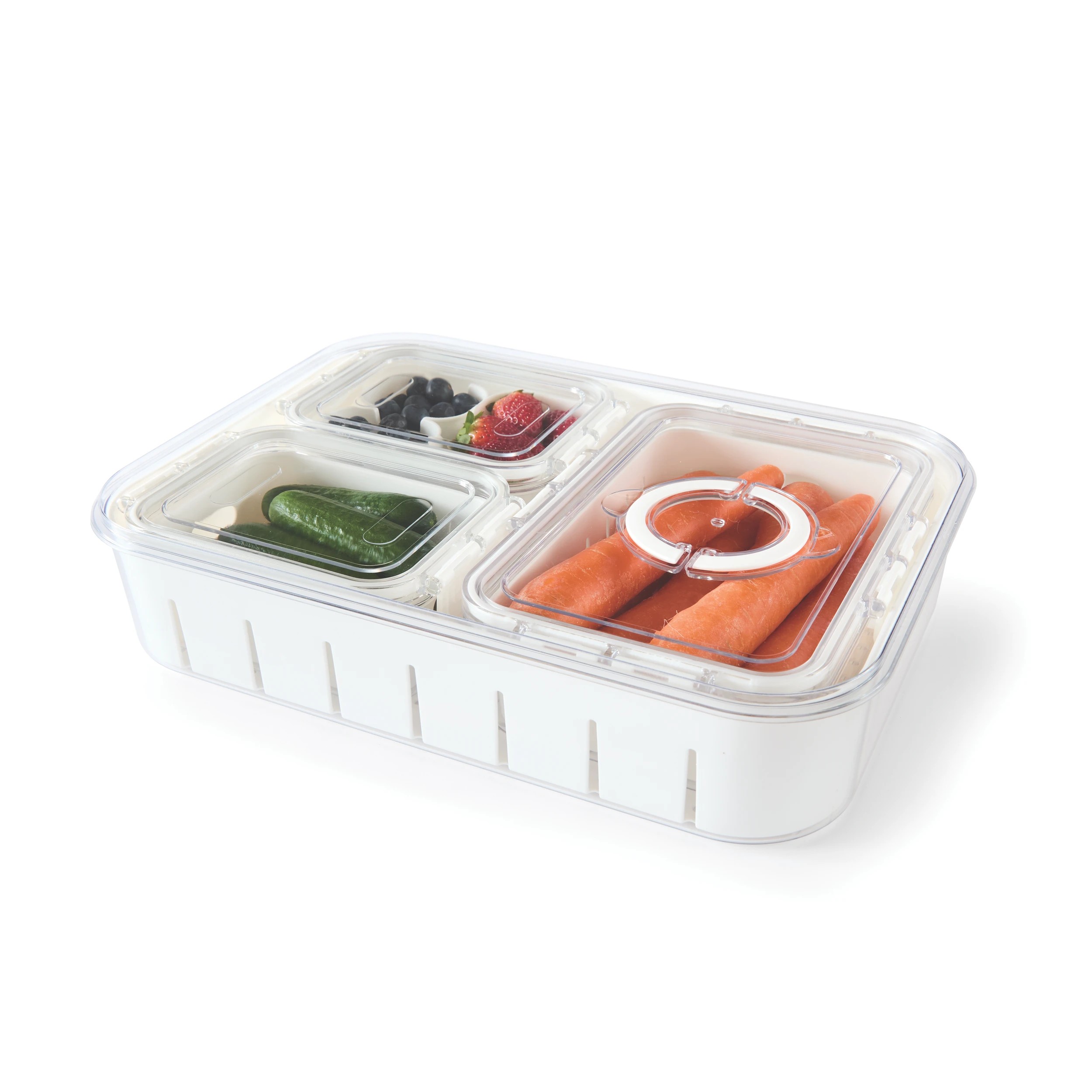 3 Fridge Storage Set - Clear, 3 of 10