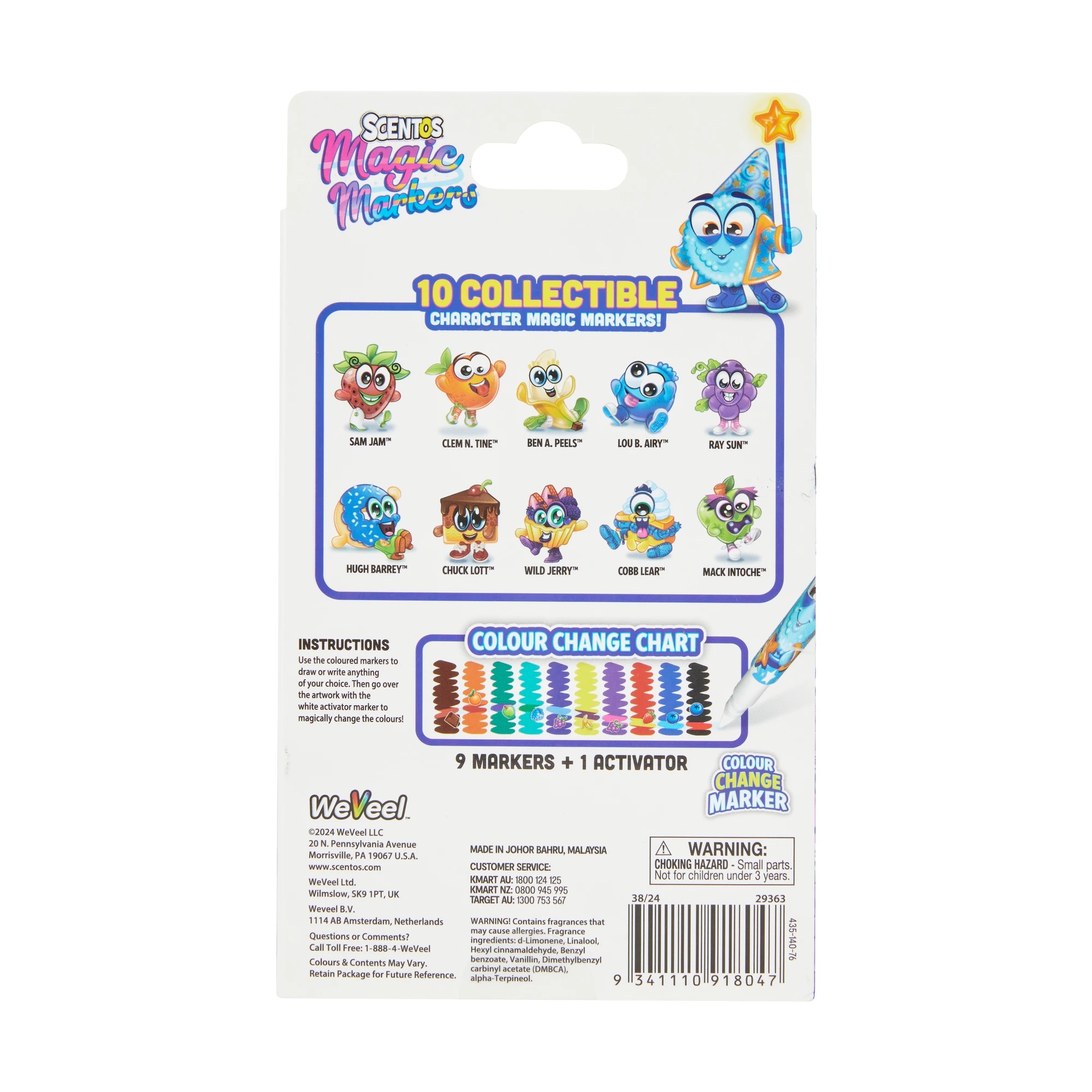6 10 Pack Scentos Dual Tip Scented Magic Markers, 6 of 6