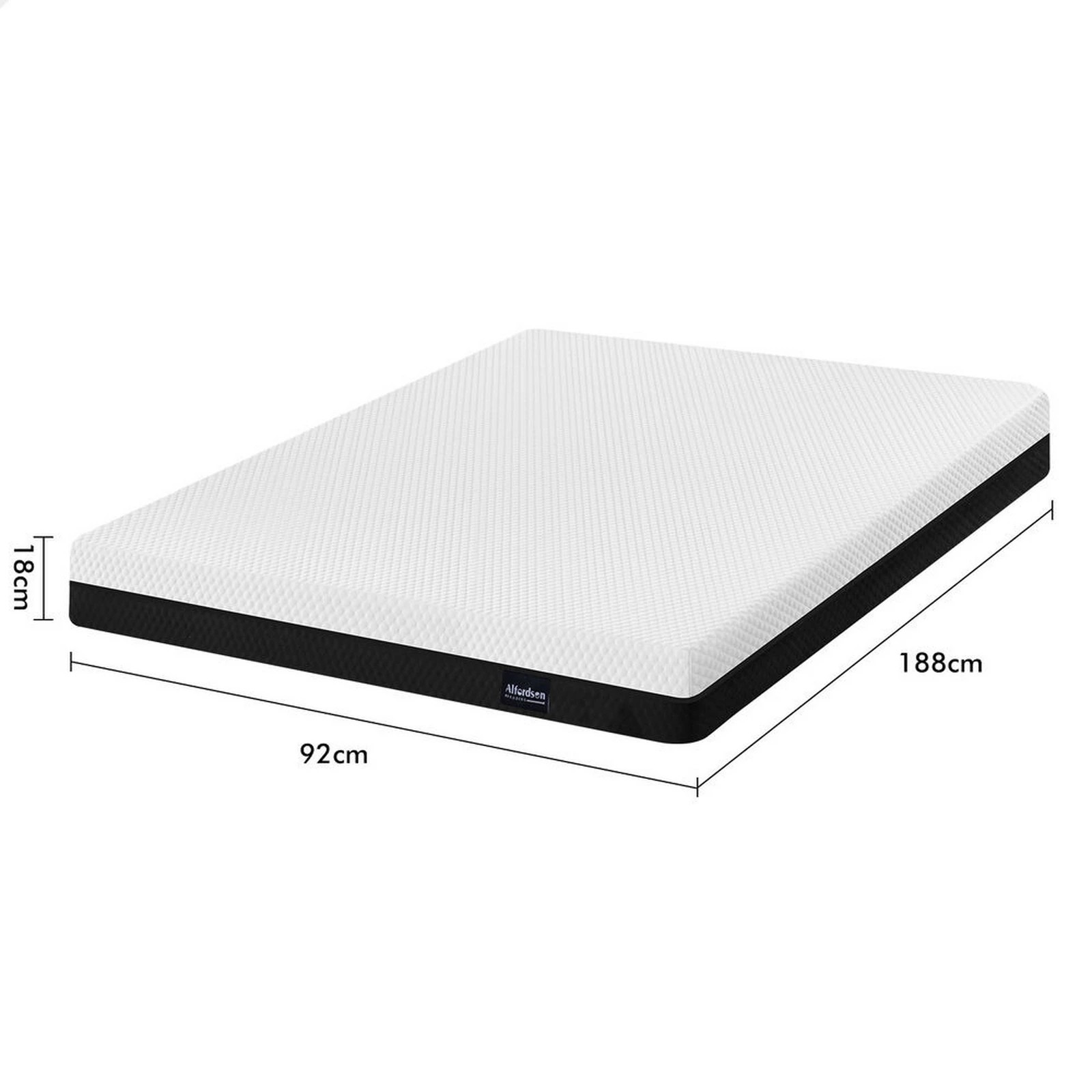 7 Alfordson Mattress Gel Memory Foam Reversible Dual-use Soft Firm - Single Bed, 7 of 10