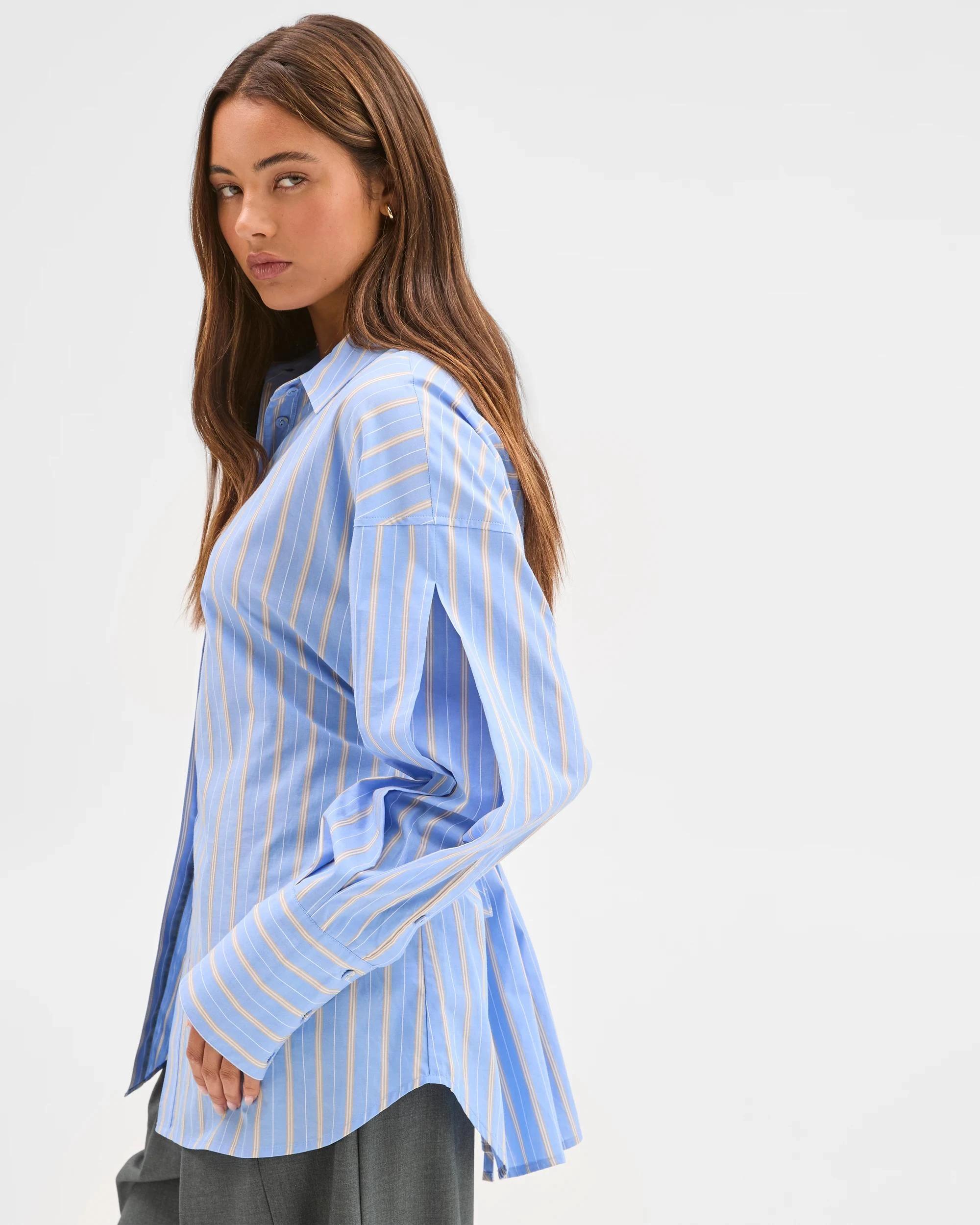 6 Lily Loves Australian Cotton Tie Detail Shirt , 6 of 7