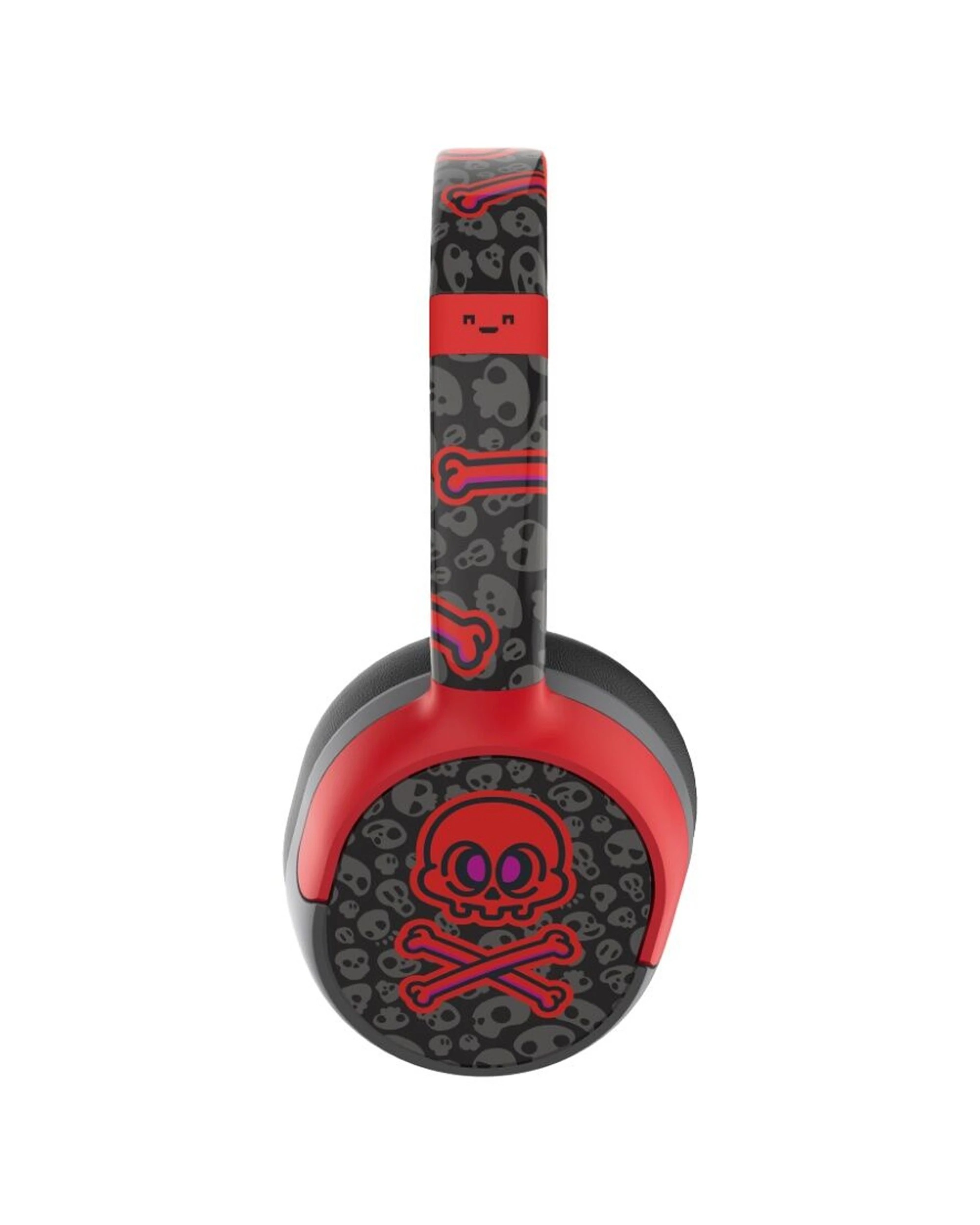 3 Moki Super Pop Wireless Bluetooth Over Ear Kids Headphones - Red, 3 of 4